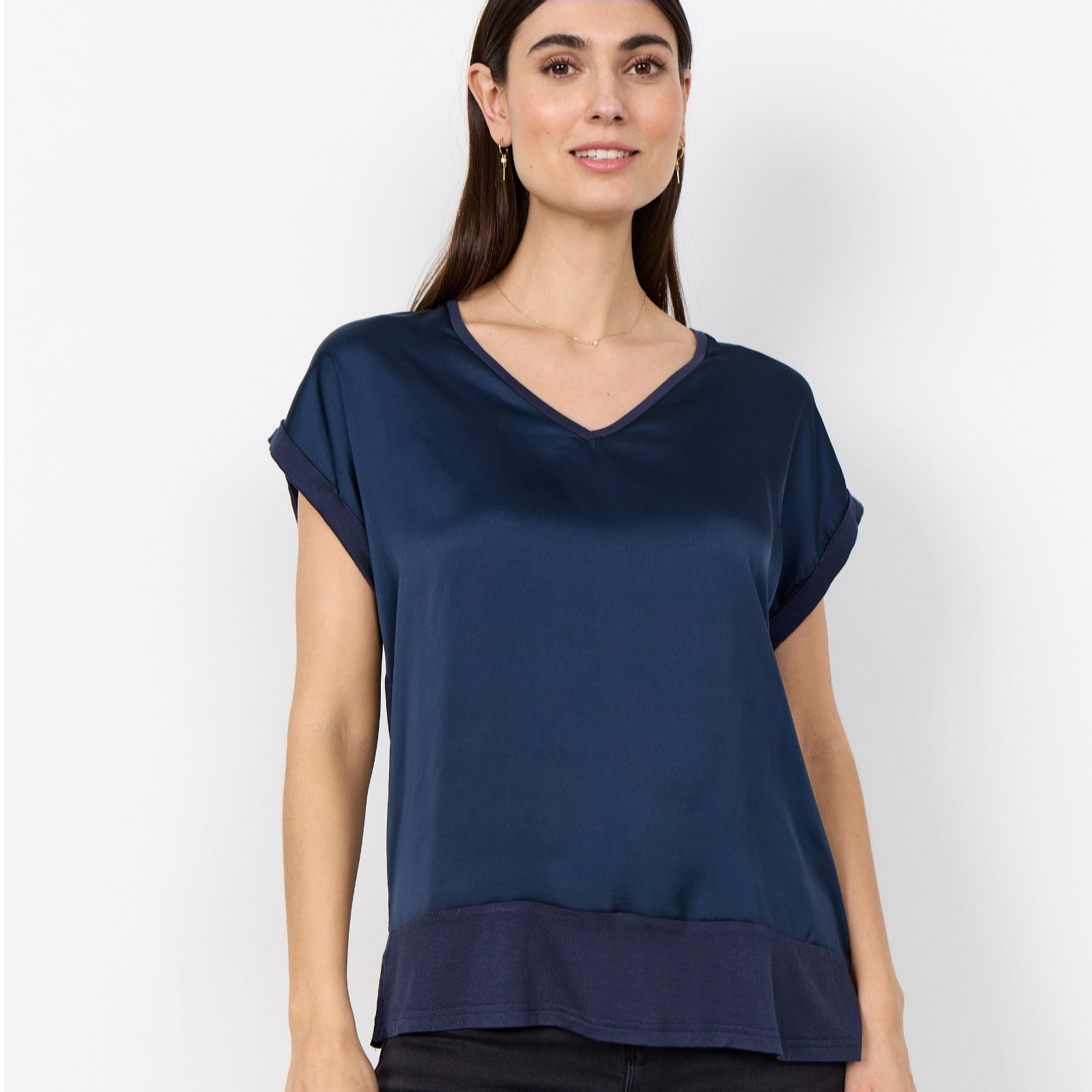Soya Concept Thillde Satin Mix Top