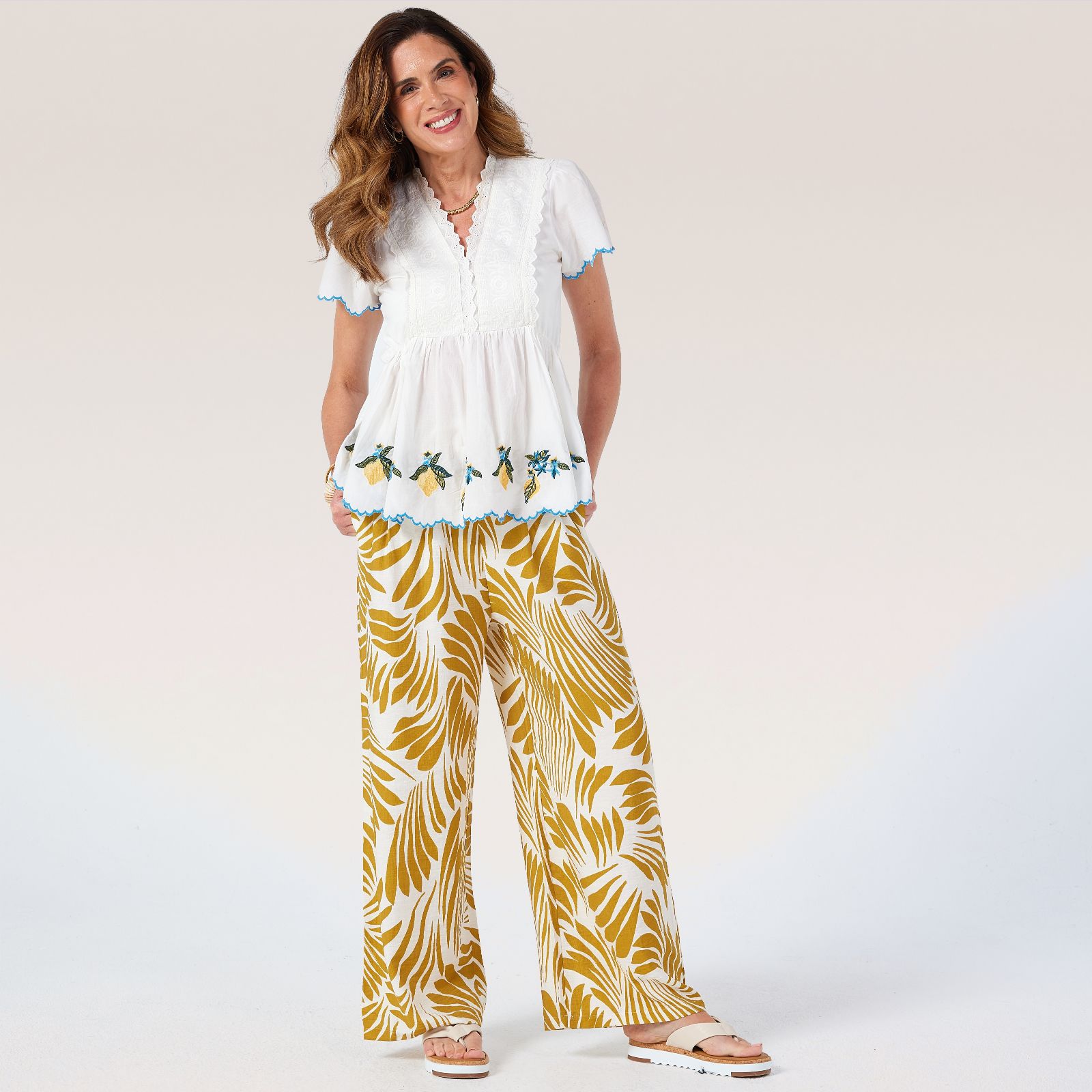 Izabel London Printed Trousers