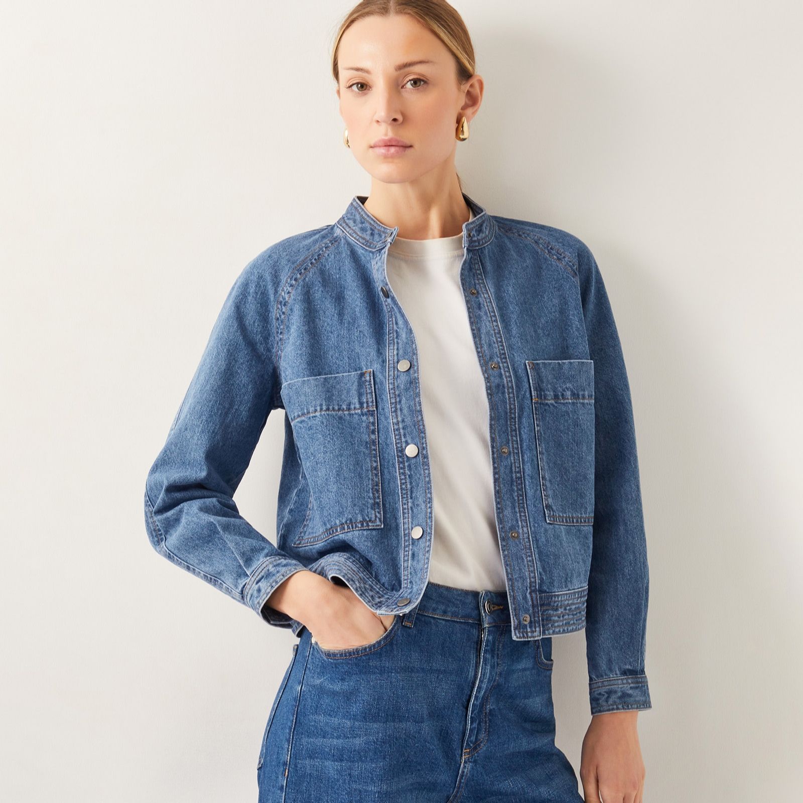 Monsoon Binky Denim Bomber Jacket