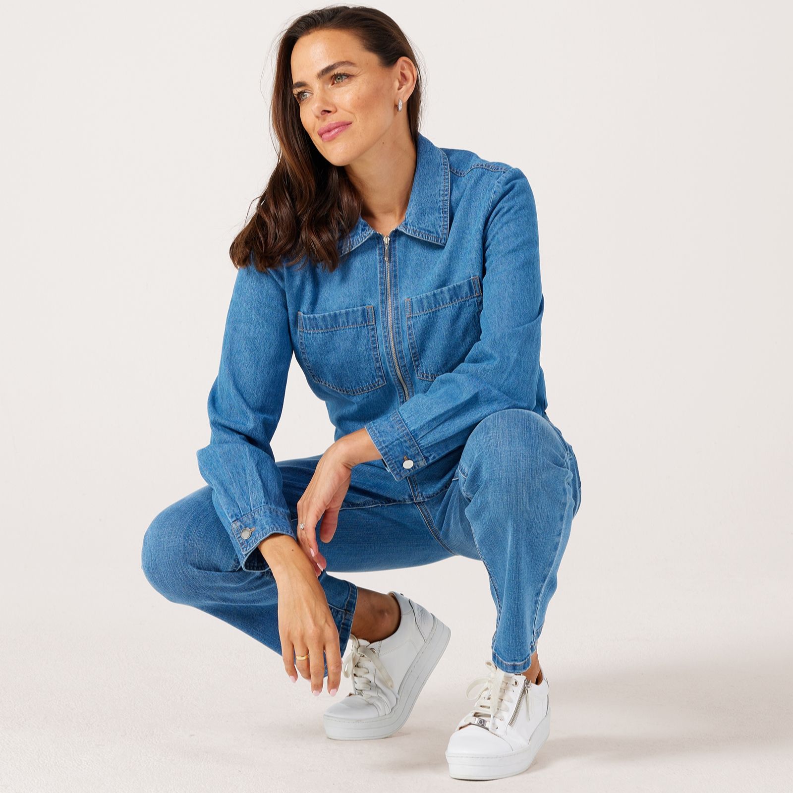 Ruth Langsford Zip detail Denim Shirt