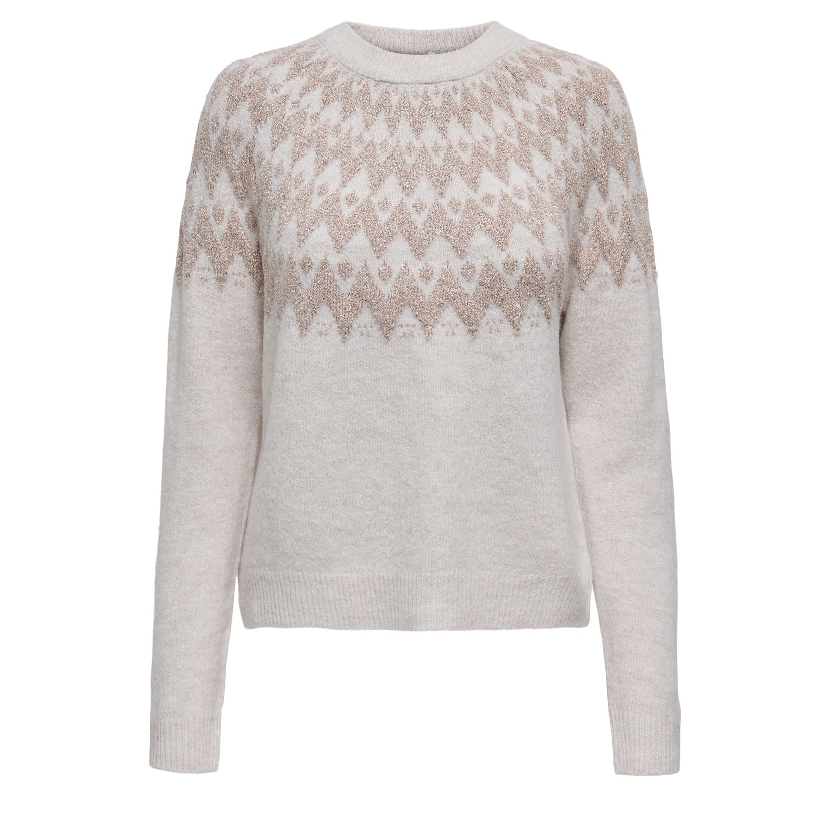 Only Fry Lurex Fairisle Jumper