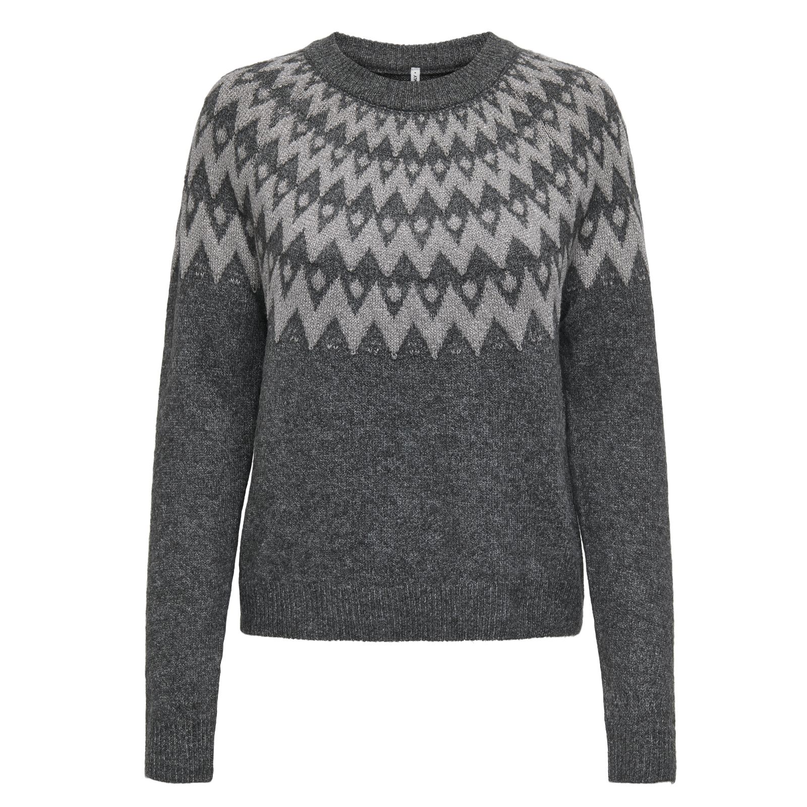 Only Fry Lurex Fairisle Jumper
