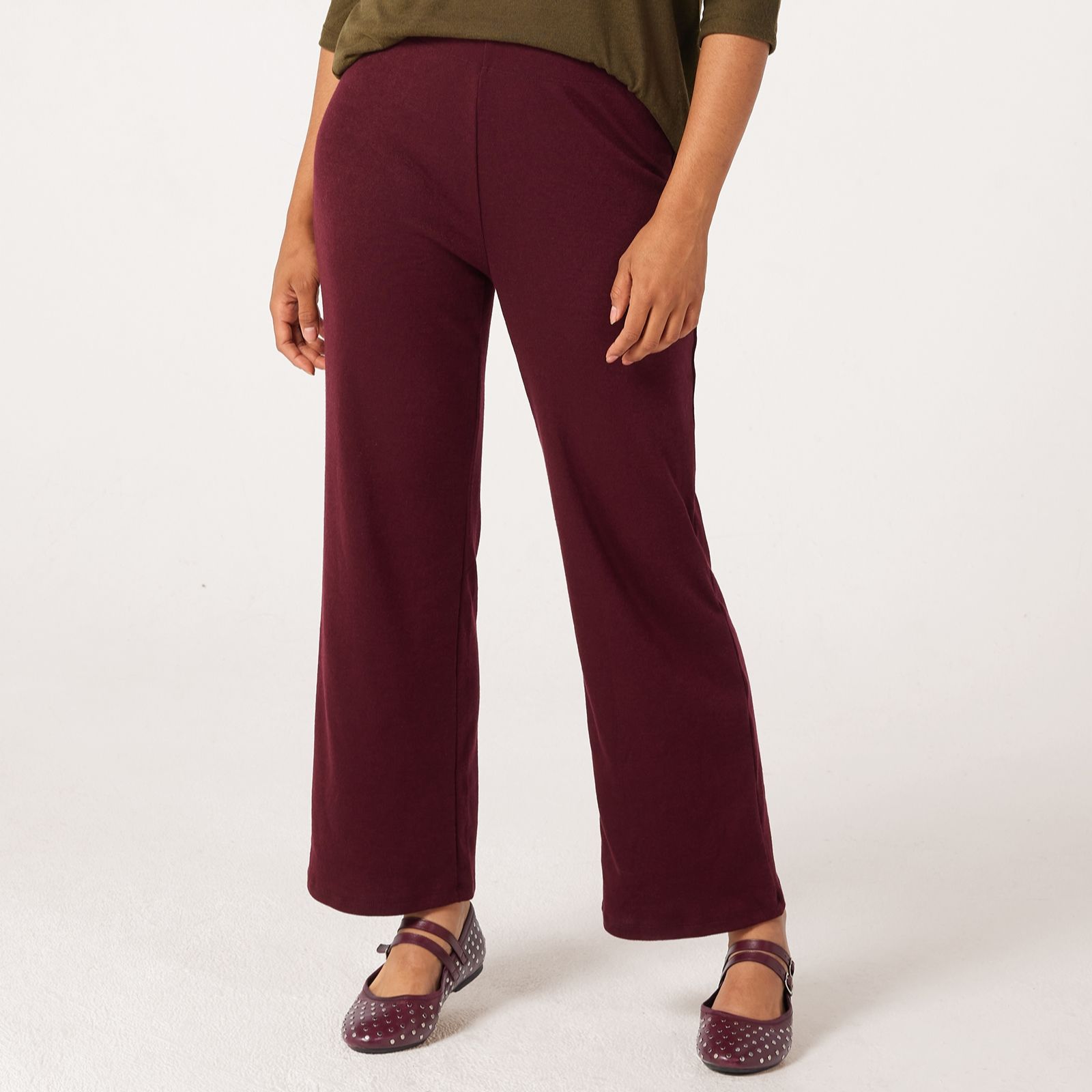 Kim & Co Divine Knit Kristy Straight-Leg Standard Trousers