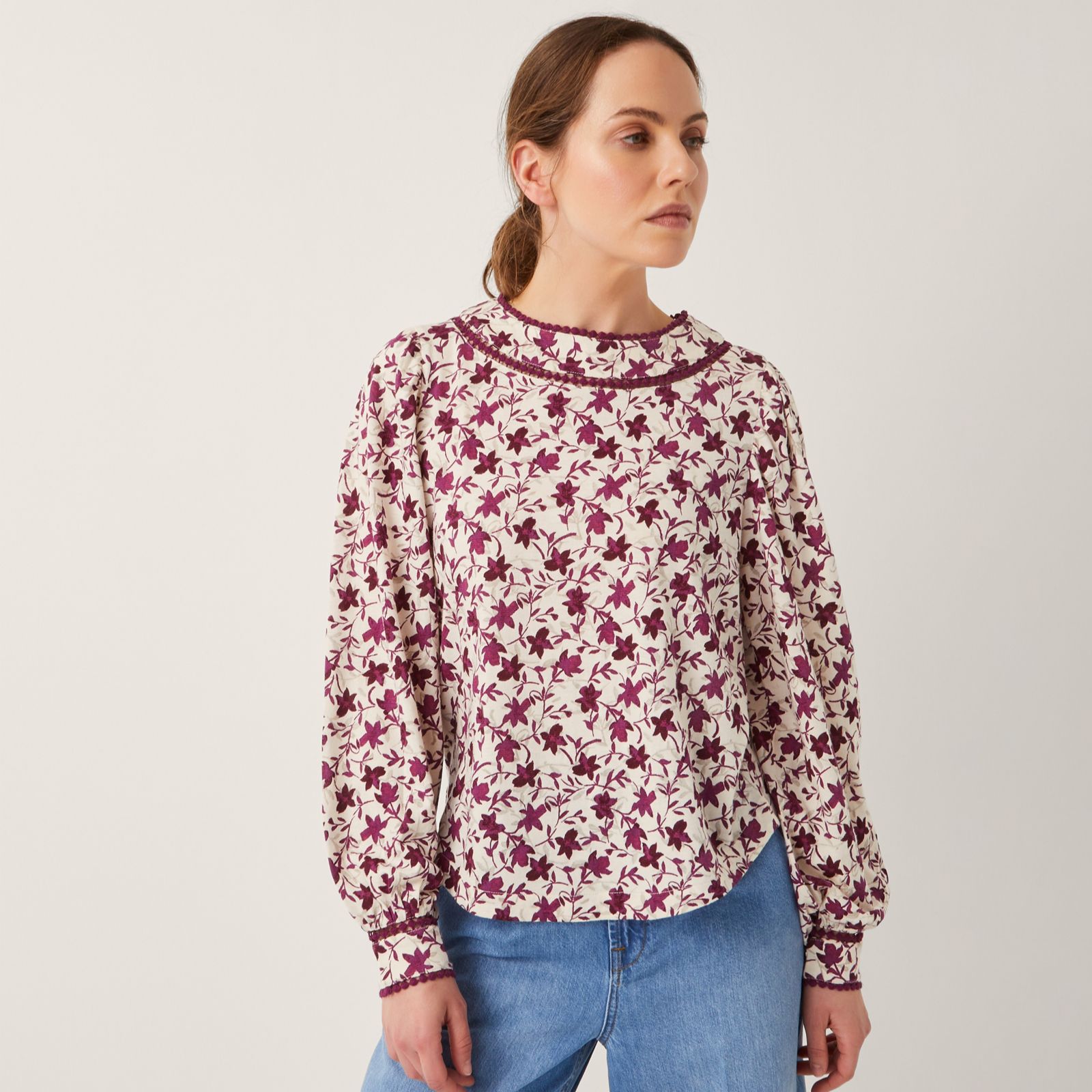 Monsoon Felipa Print Jersey Top