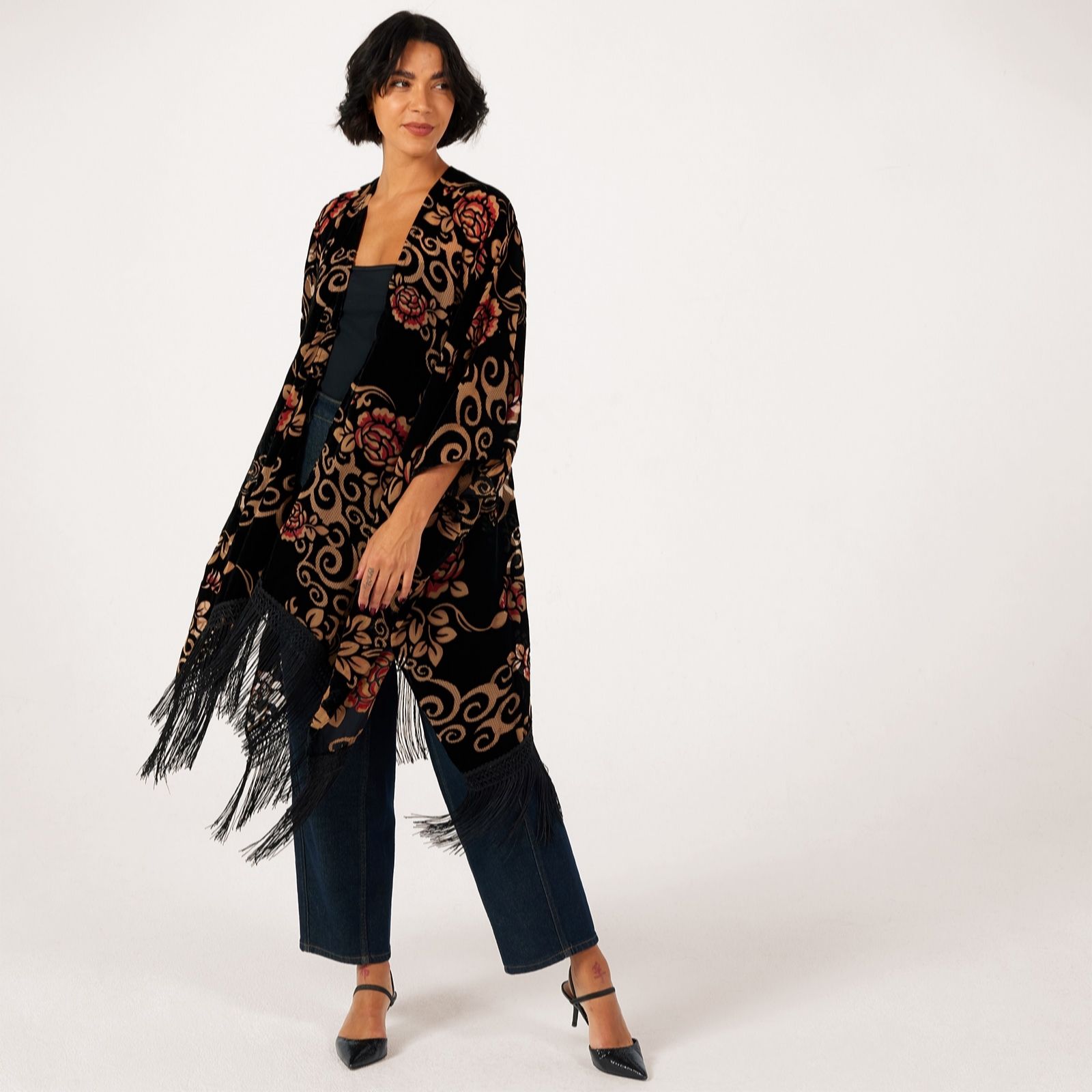 Malissa J Devore Tassle Wrap