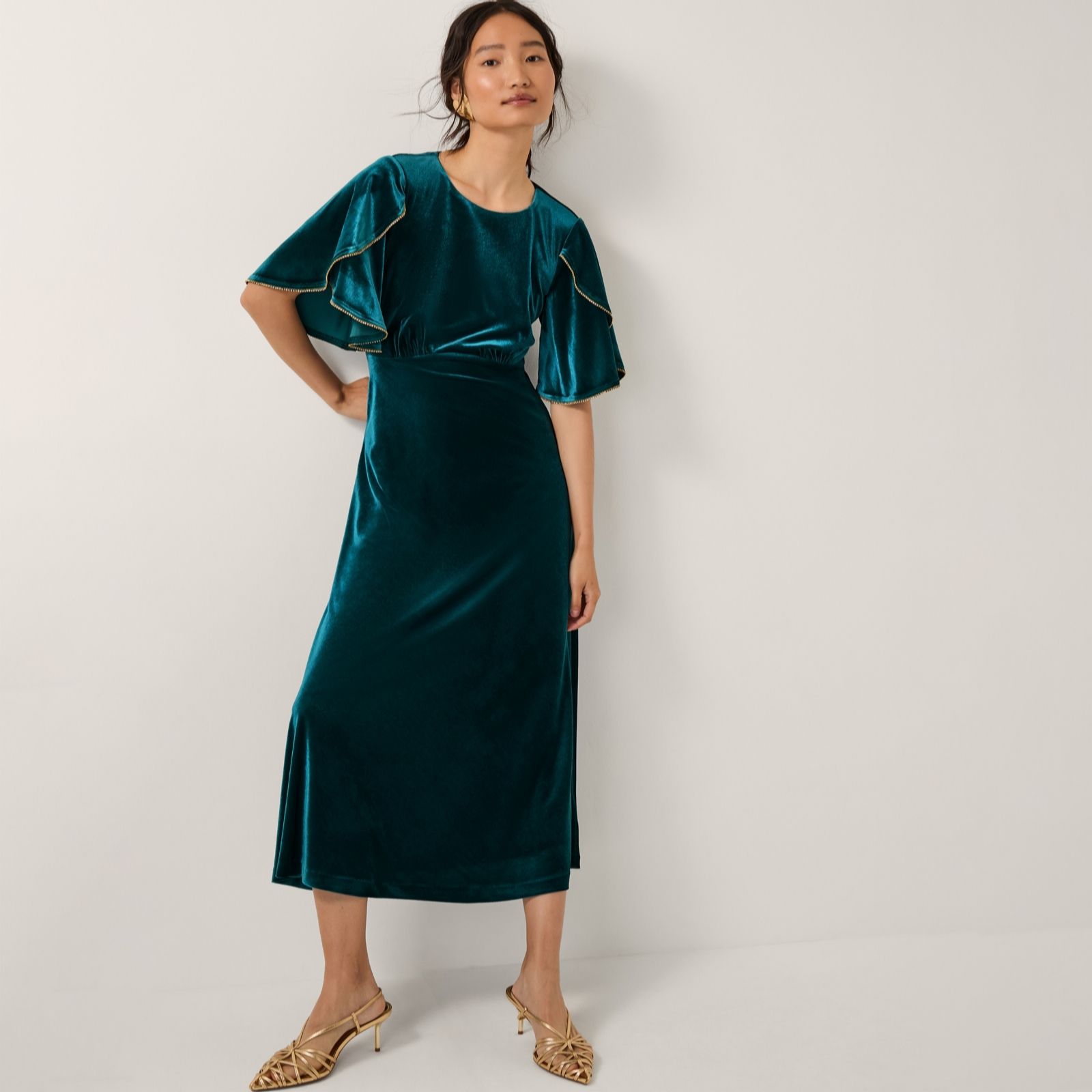 Monsoon Cecelia Cape Dress