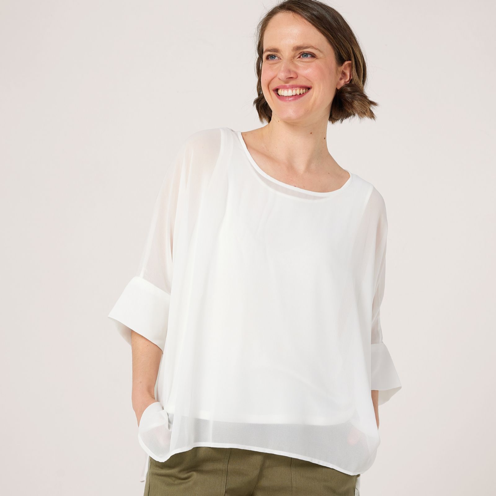 MarlaWynne Layers Chiffon Poncho