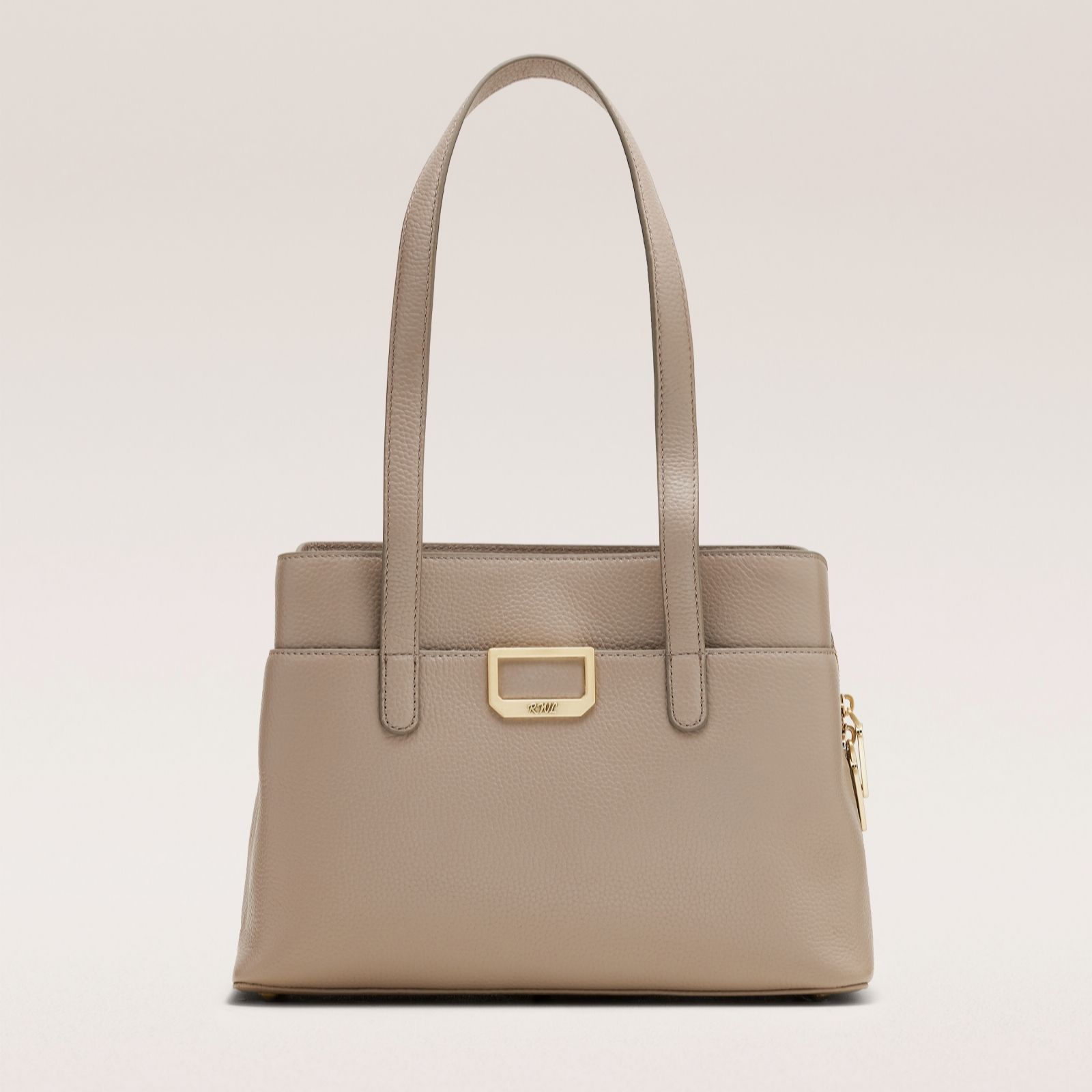 Outlet Ruth Langsford Leather Shoulder Bag Front Pocket
