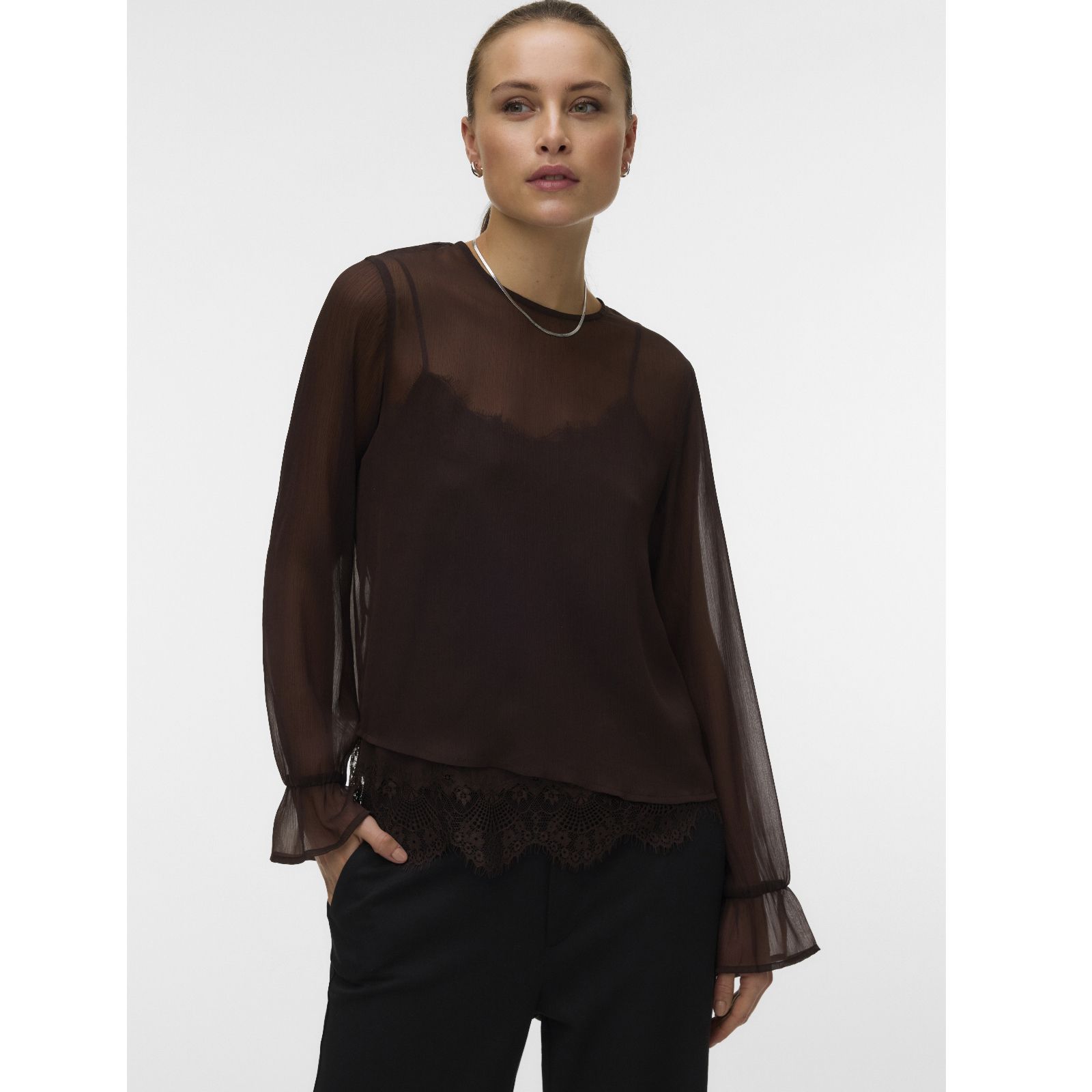 Vero Moda Lalie Lace Detail Blouse