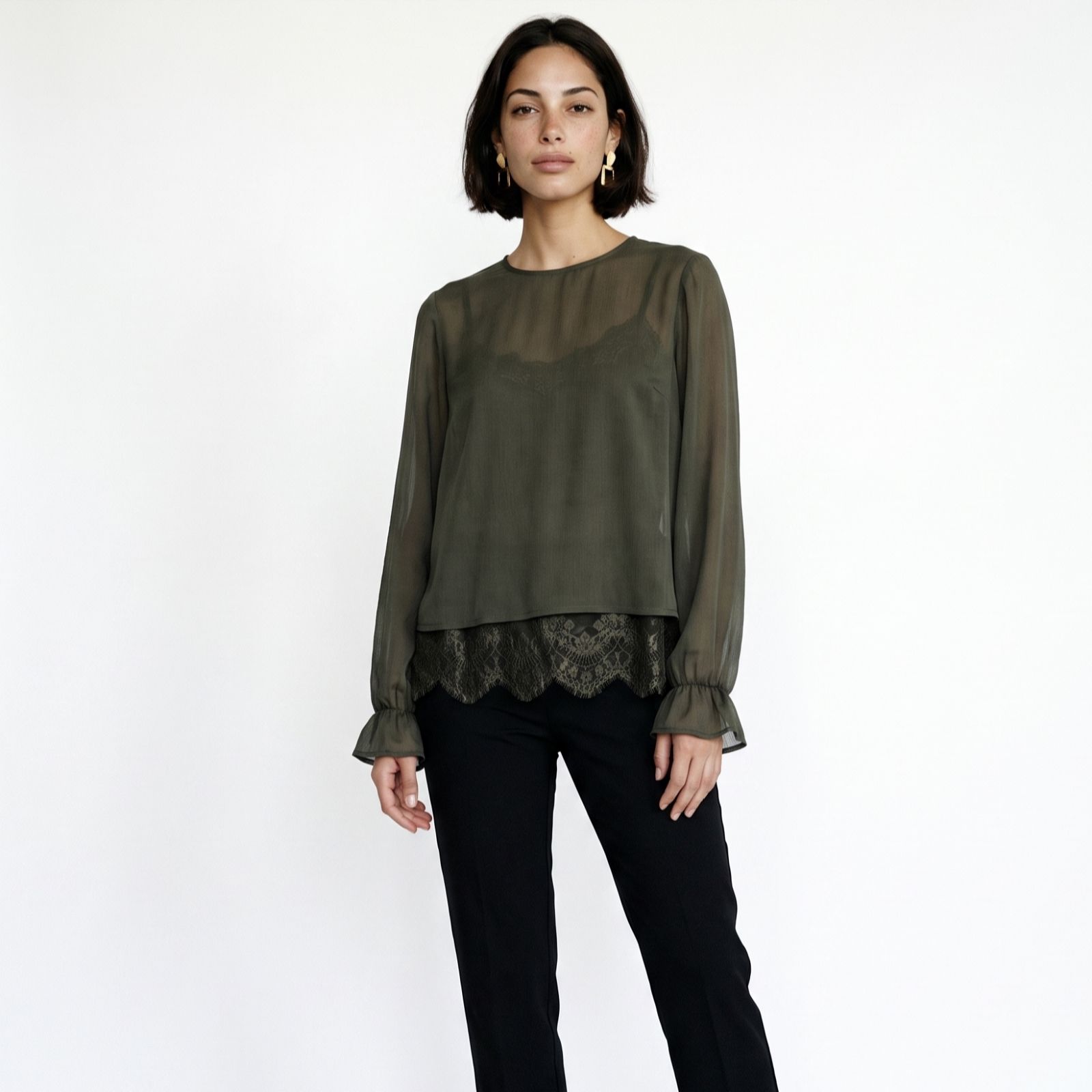 Vero Moda Lalie Lace Detail Blouse