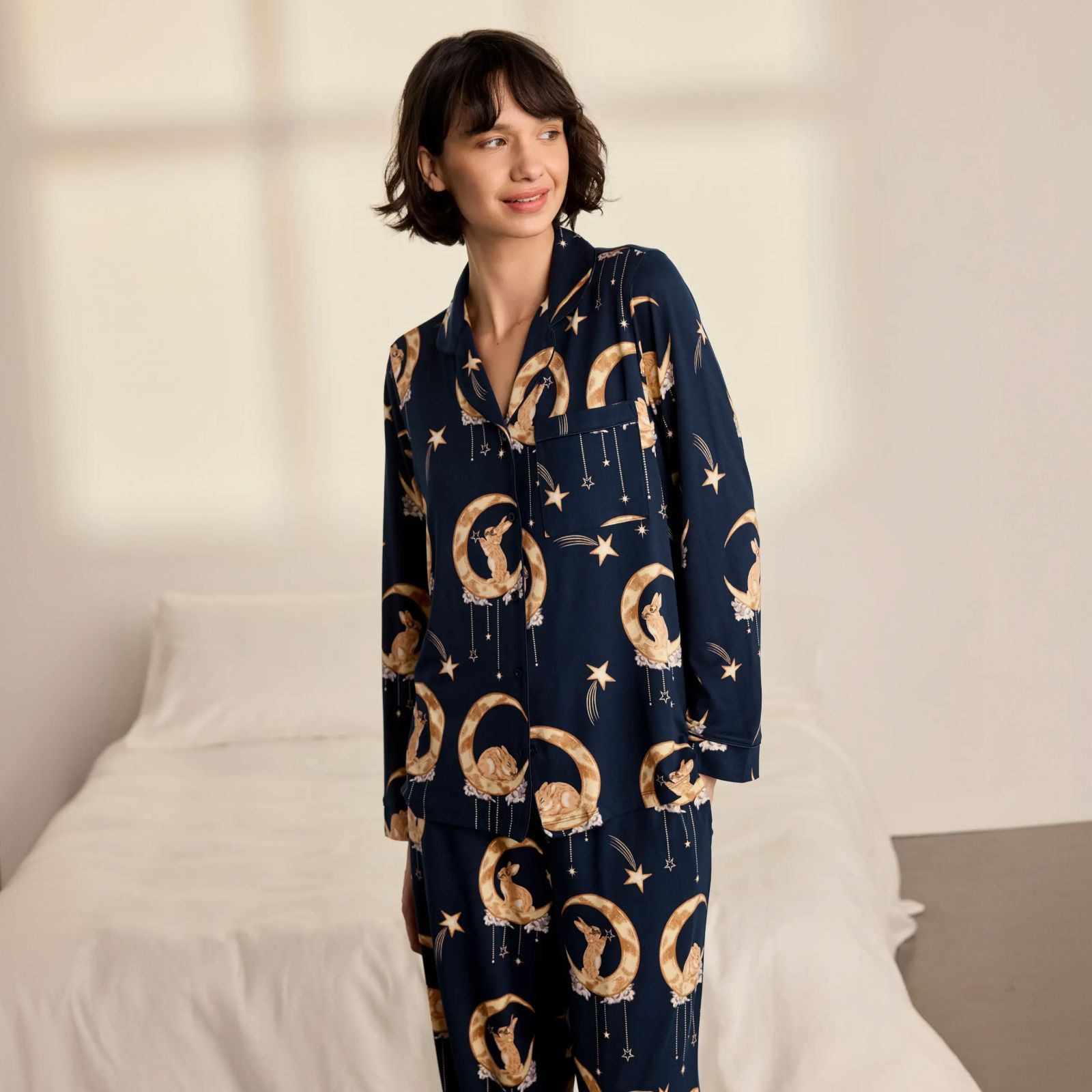Chelsea Peers Long Button PJ Set