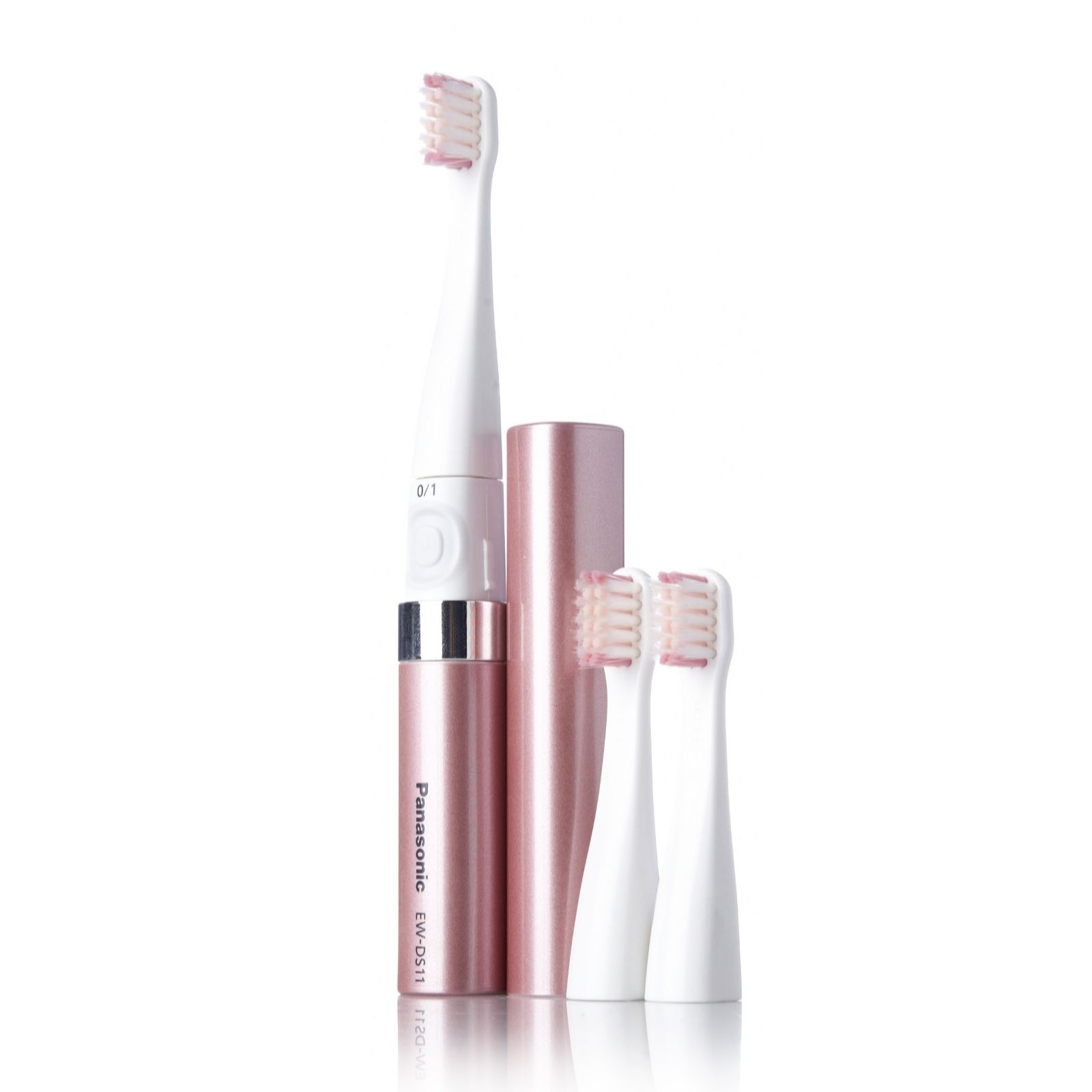 Panasonic On The Go Toothbrush with 3 Brush Heads QVC UK