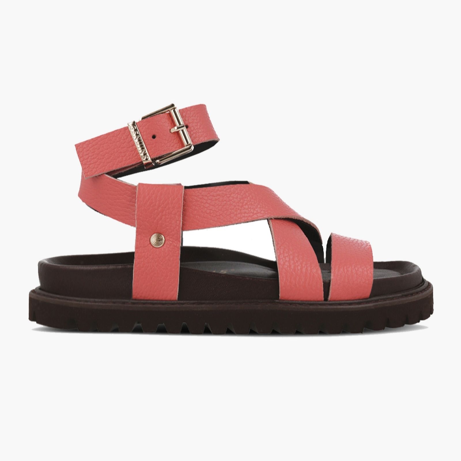 Genuins Zaha Embossed Leather Sandal