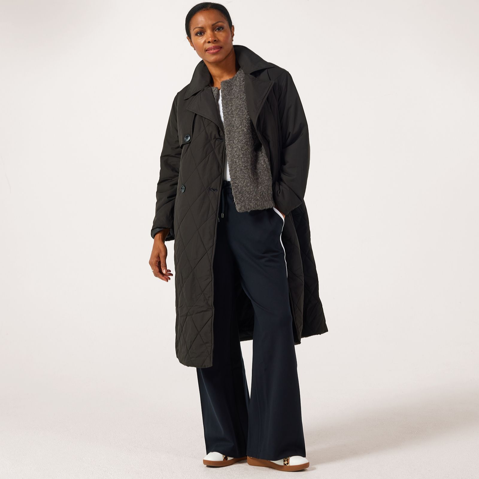 Centigrade Quilted Padded Trench