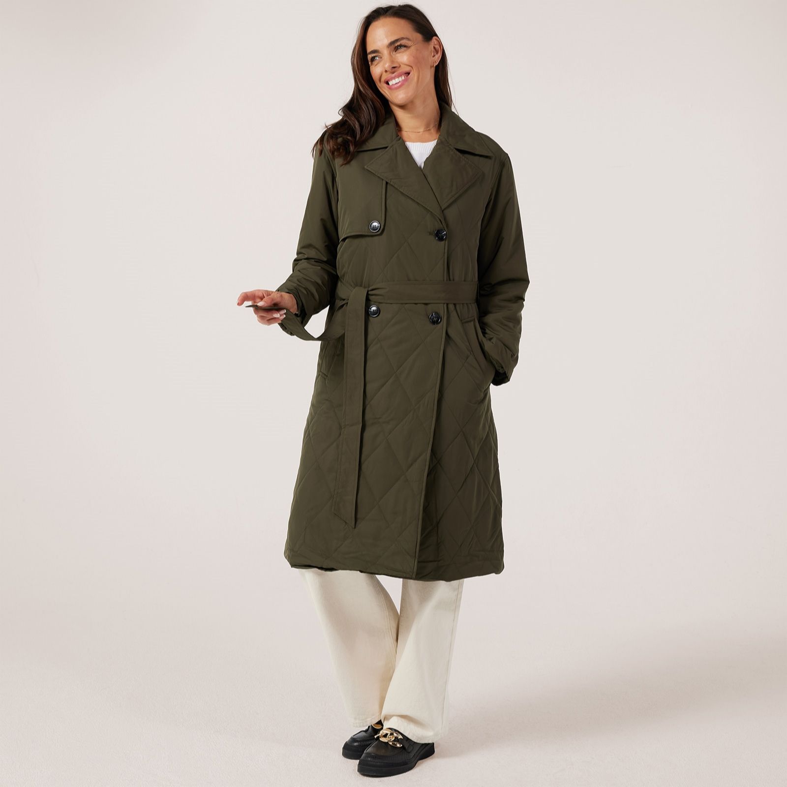 Centigrade Quilted Padded Trench