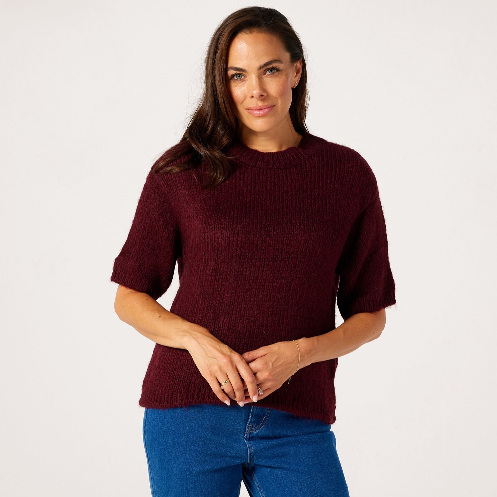 JDY Linea Short Sleeve Knitted Top