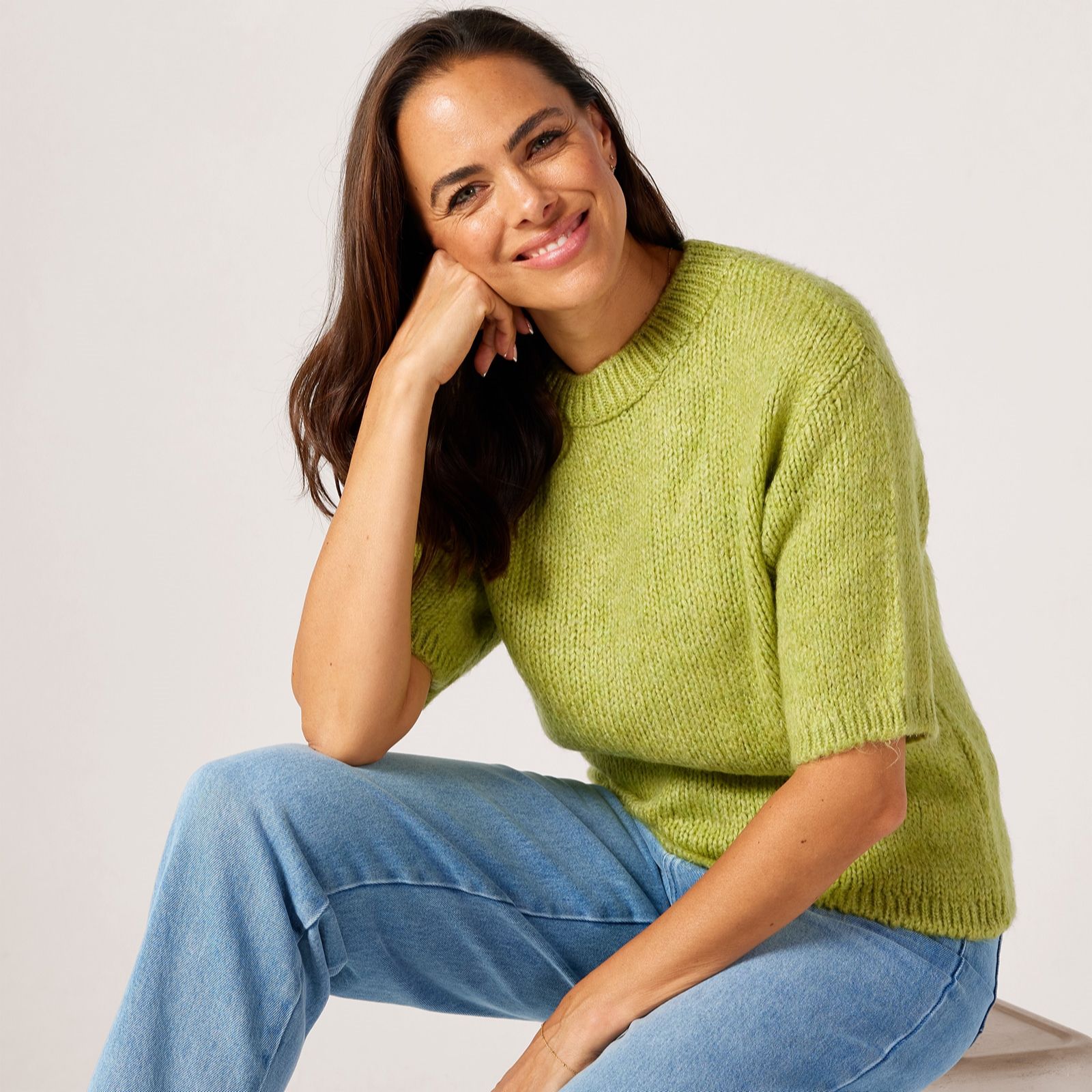 JDY Linea Short Sleeve Knitted Top