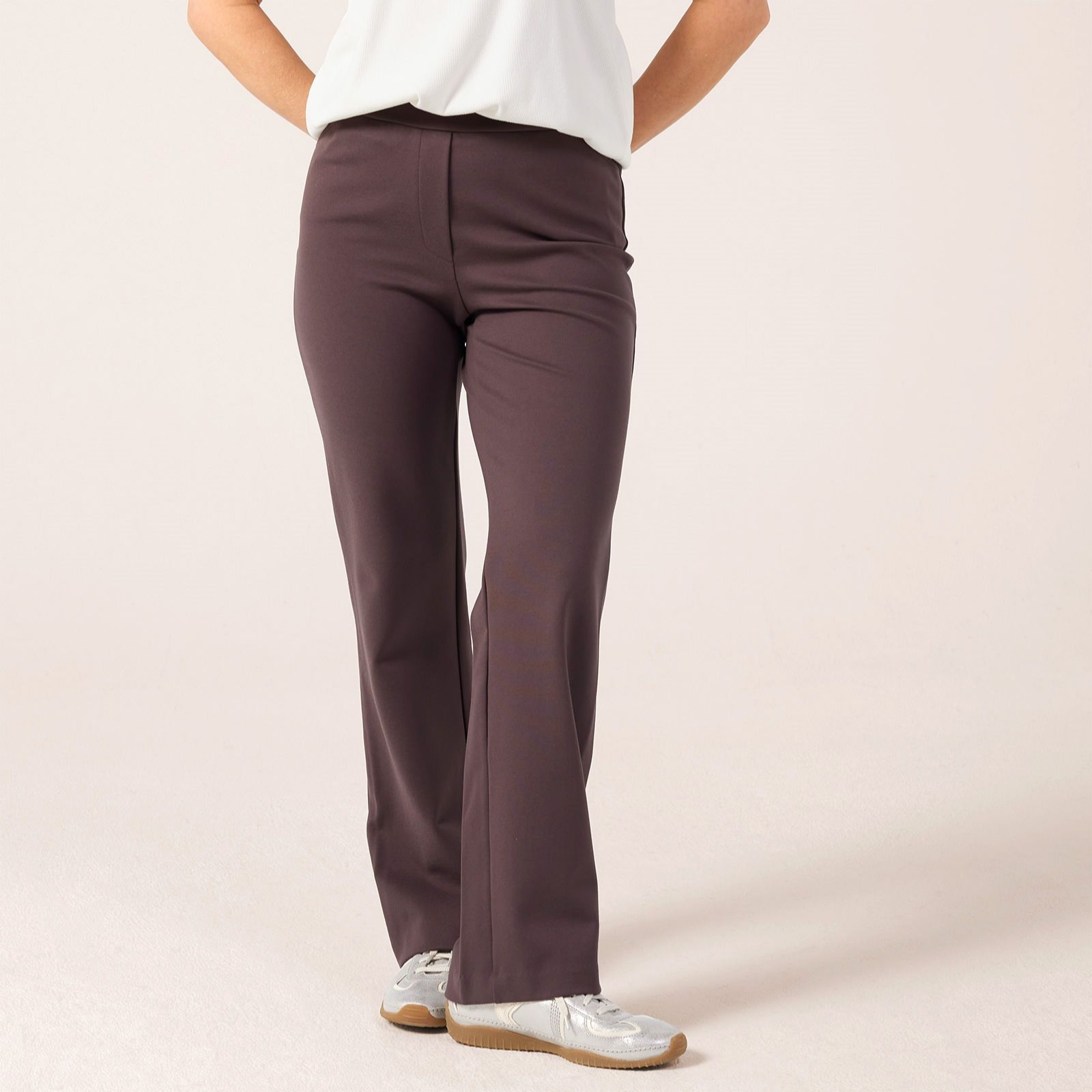 Kim & Co Stretch Ponte Jersey Signature Straight Leg Tall Trousers