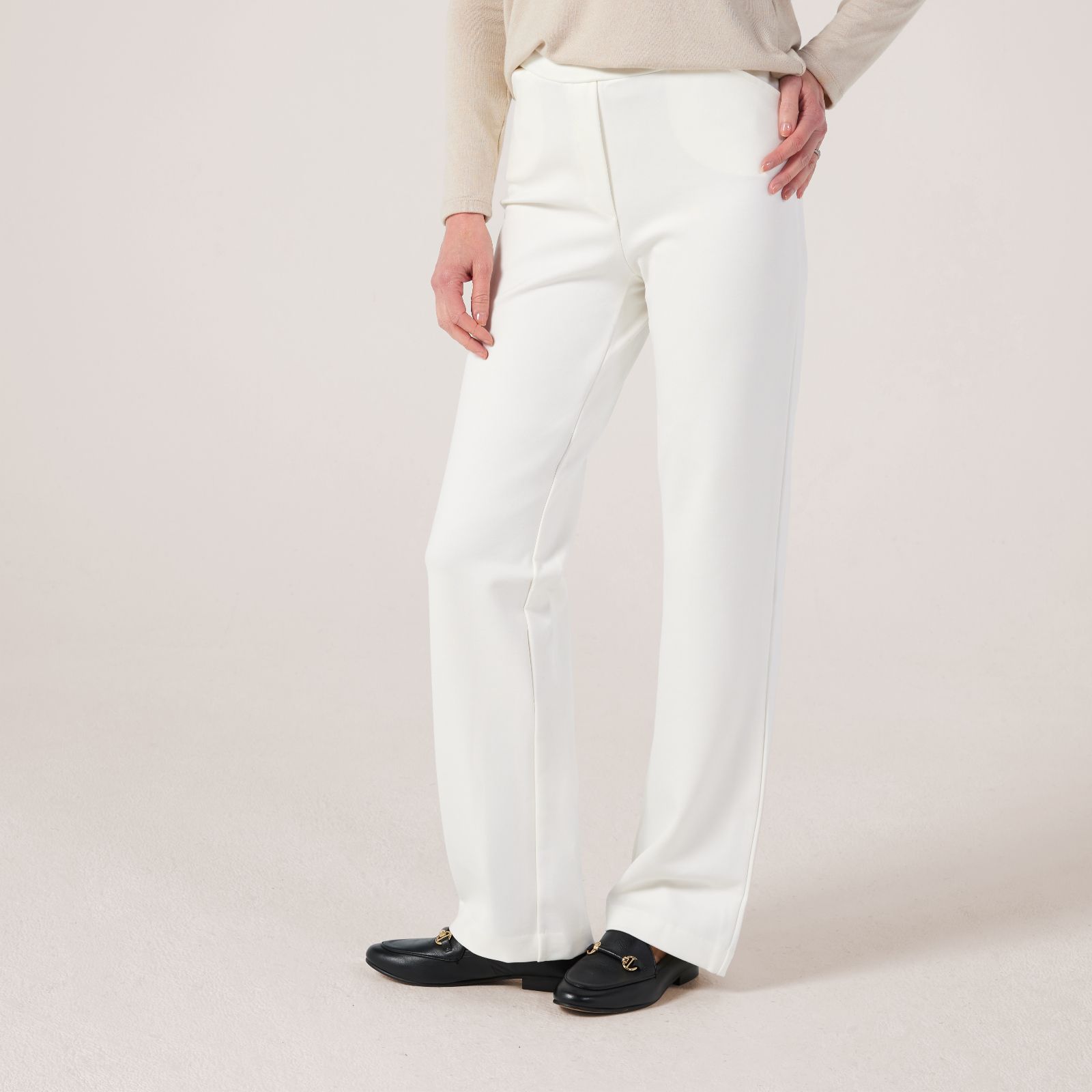 Kim & Co Stretch Ponte Jersey Signature Straight Leg Tall Trousers