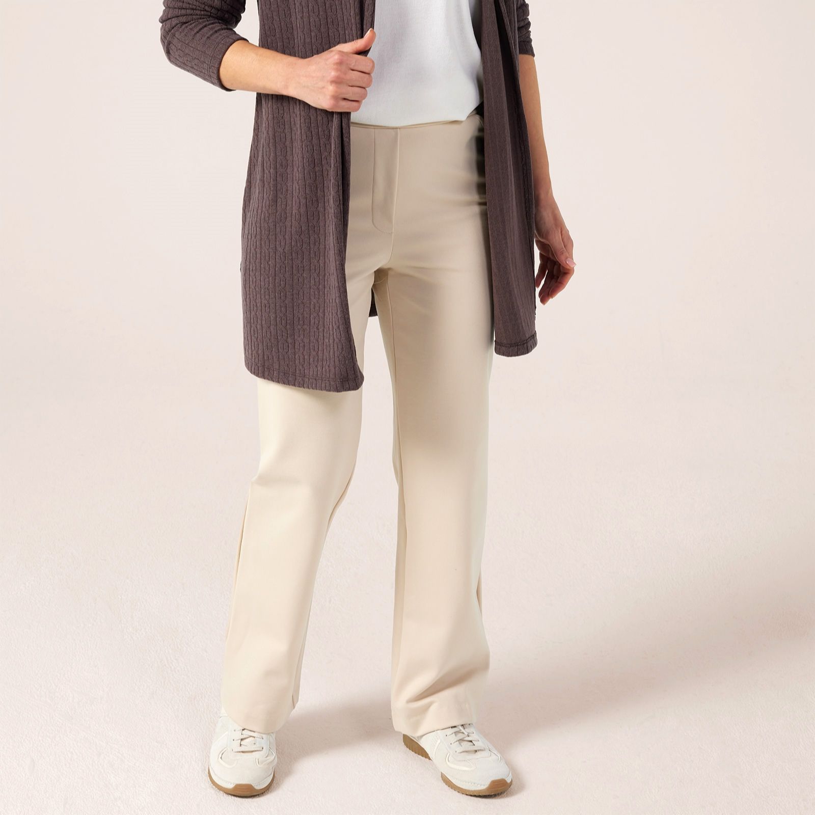 Kim & Co Stretch Ponte Jersey Signature Straight Leg Tall Trousers