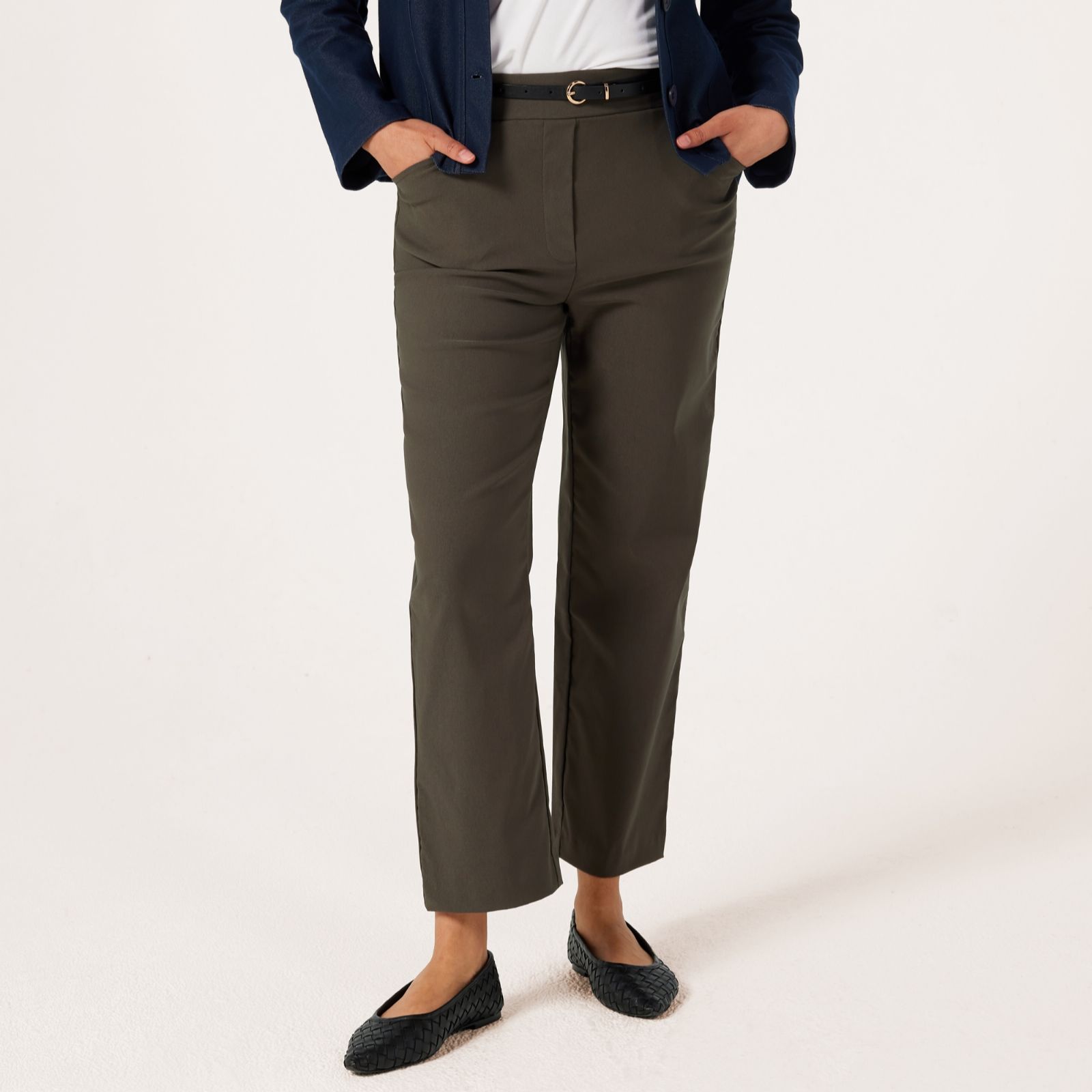 Kim & Co Soft Millenium Keri Ankle Length Petite Trousers