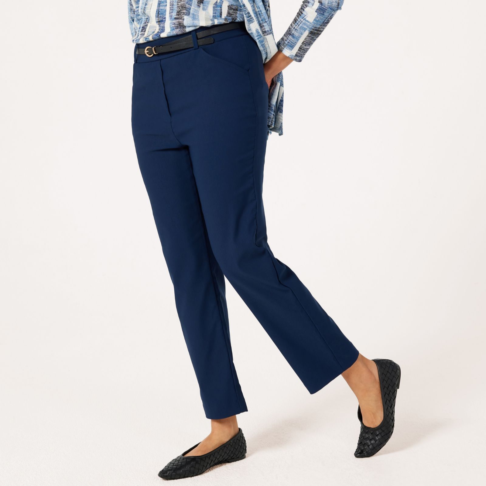 Kim & Co Soft Millenium Keri Ankle Length Petite Trousers