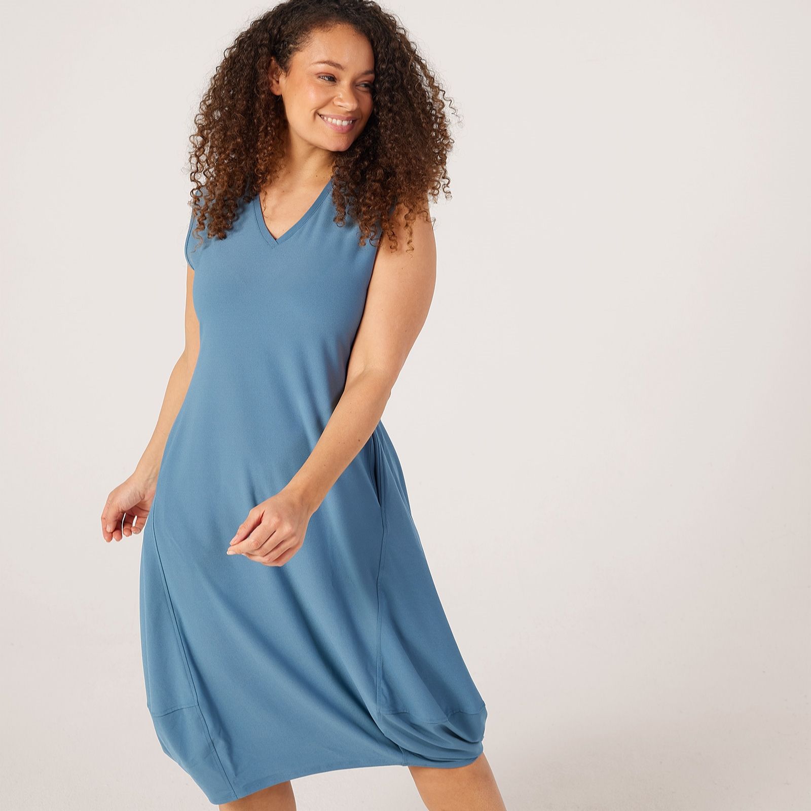 MarlaWynne Collection Luxe Crepe Balloon Dress