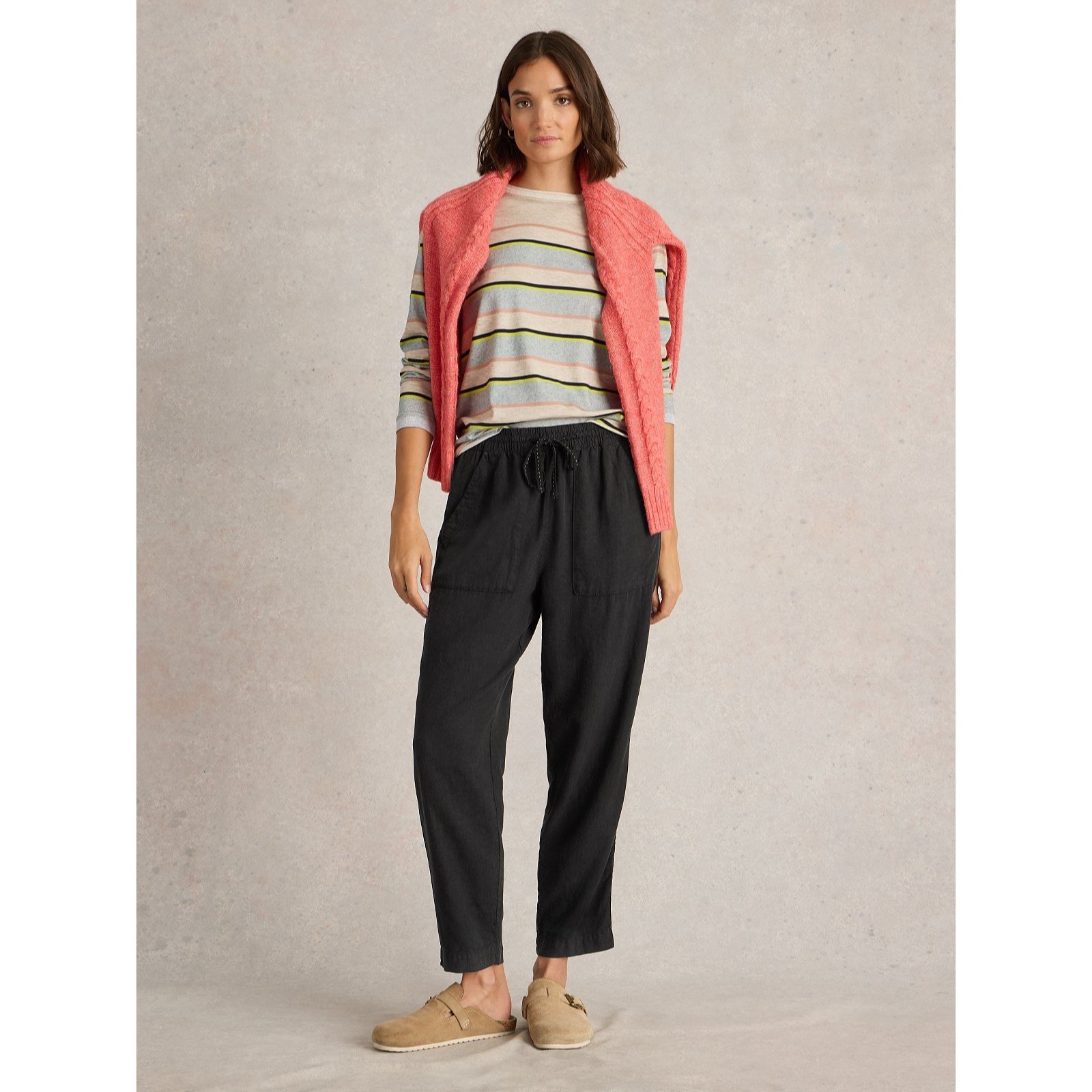 White Stuff Elle Linen Blend Trousers