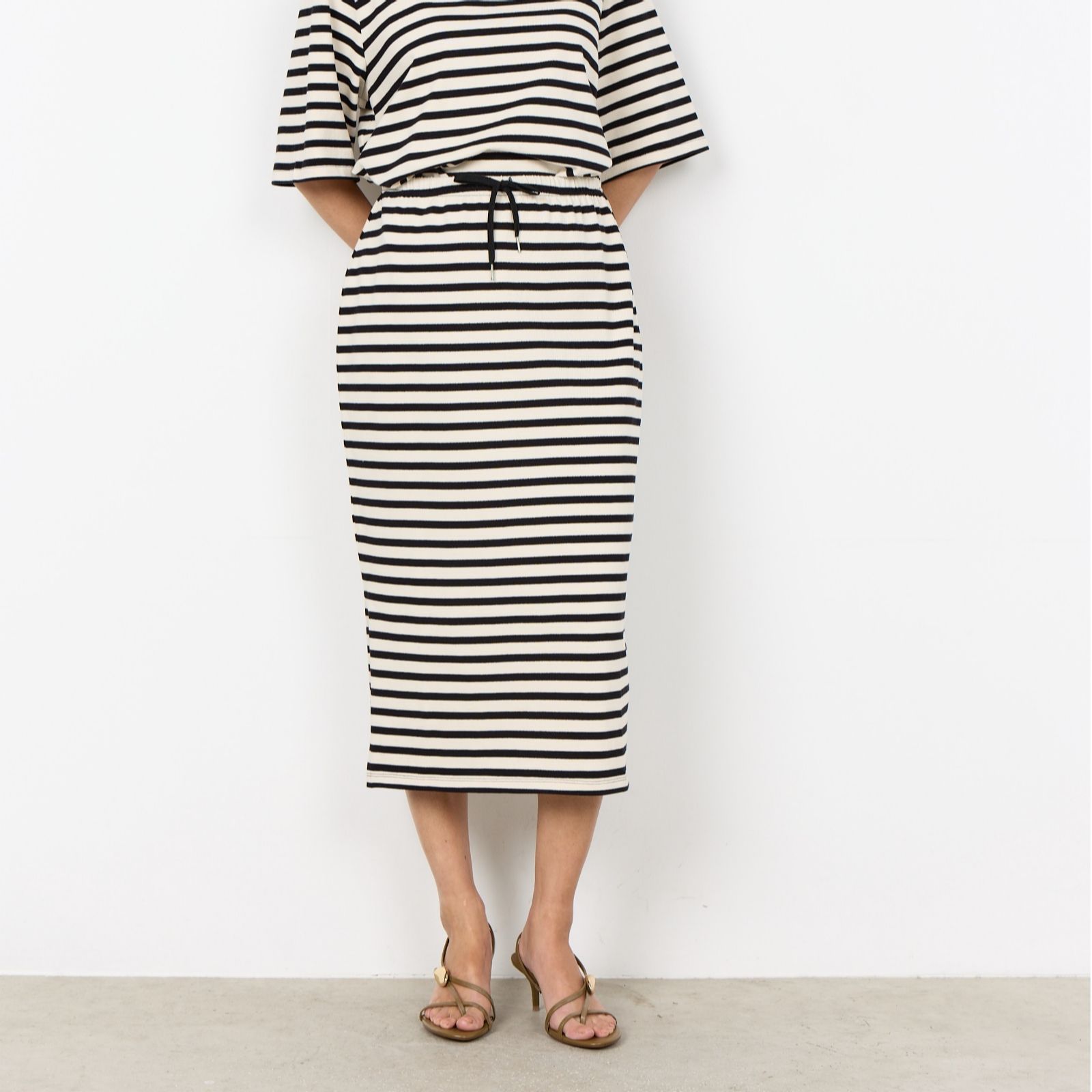 Soya Concept Fideli Jersey Stripe Skirt