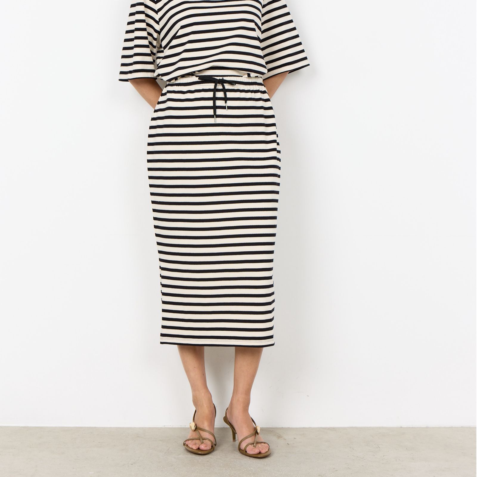Soya Concept Fideli Jersey Stripe Skirt