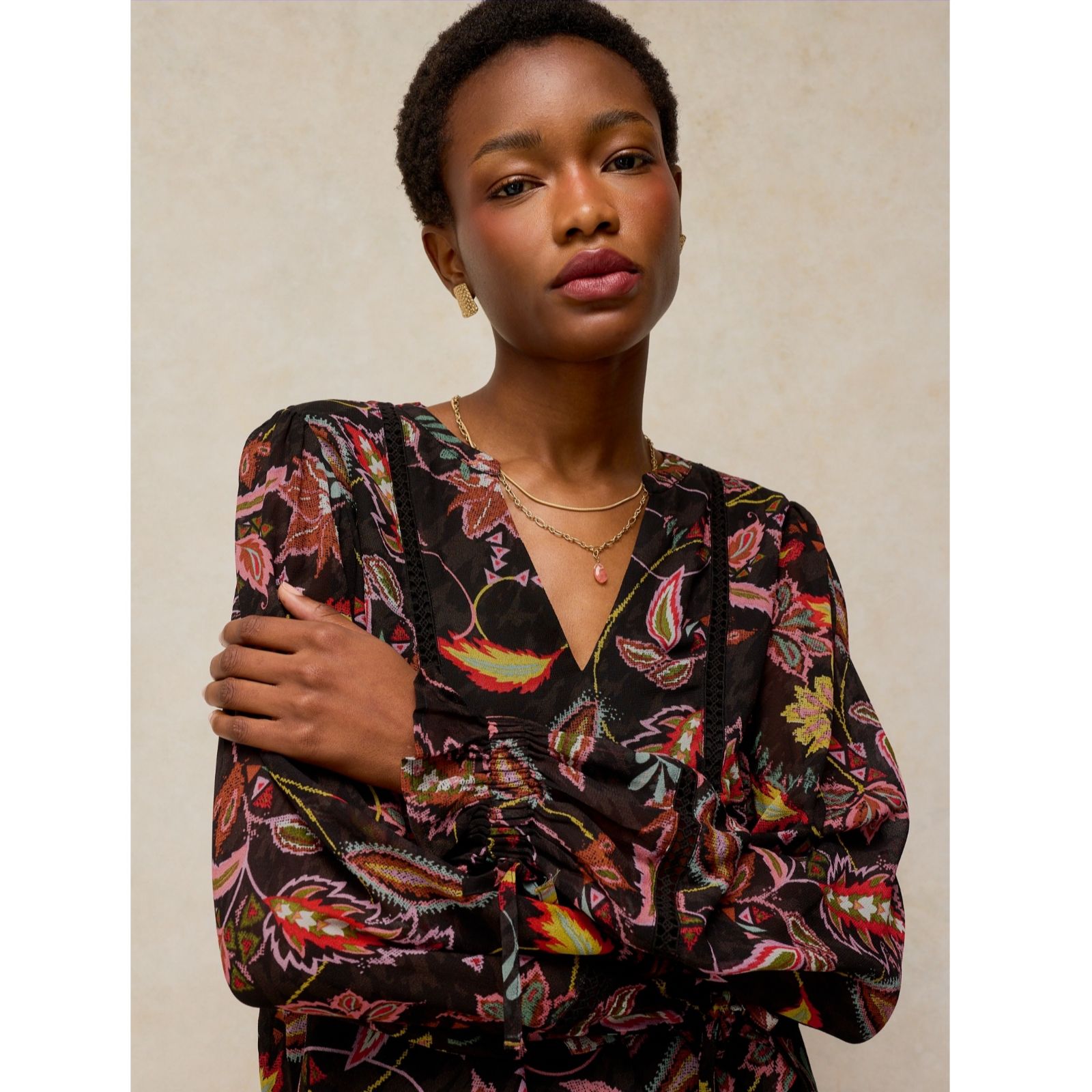 White Stuff Eleanor Poet Top