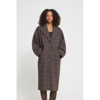 ICHI Emmalu Check Coat
