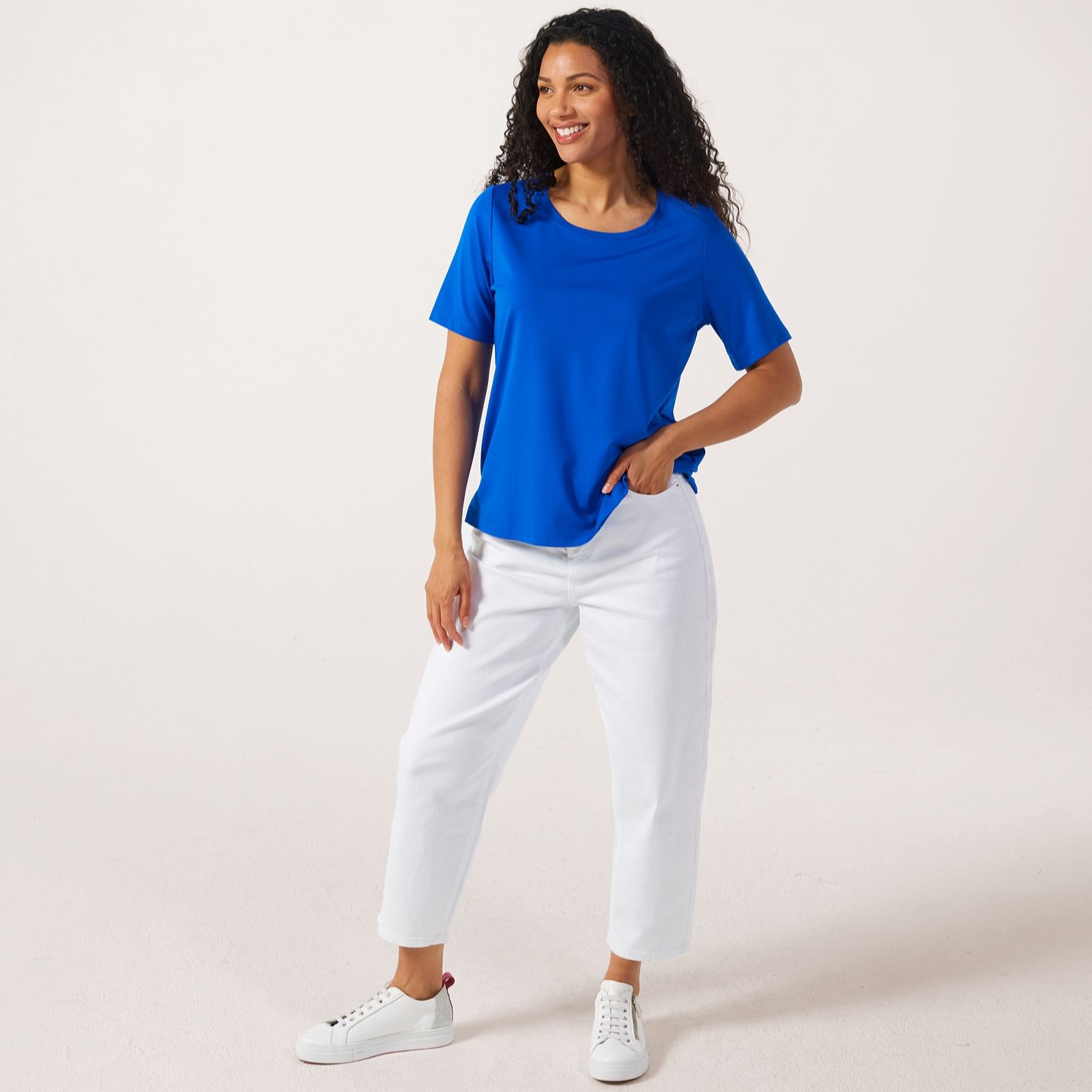 Ruth Langsford Smart Scoop Neck Jersey Top