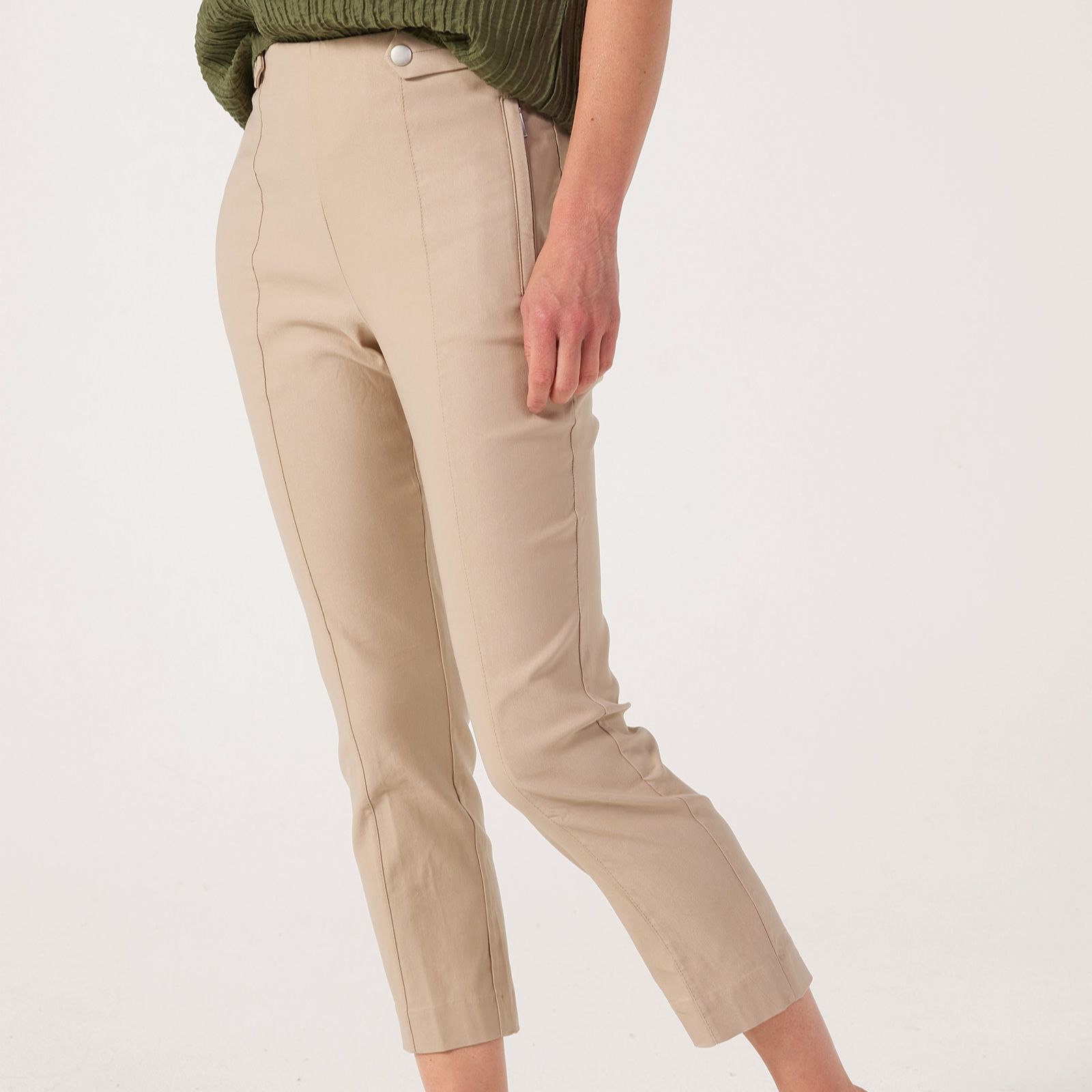 MarlaWynne Polished Flatterfit Cropped Trousers