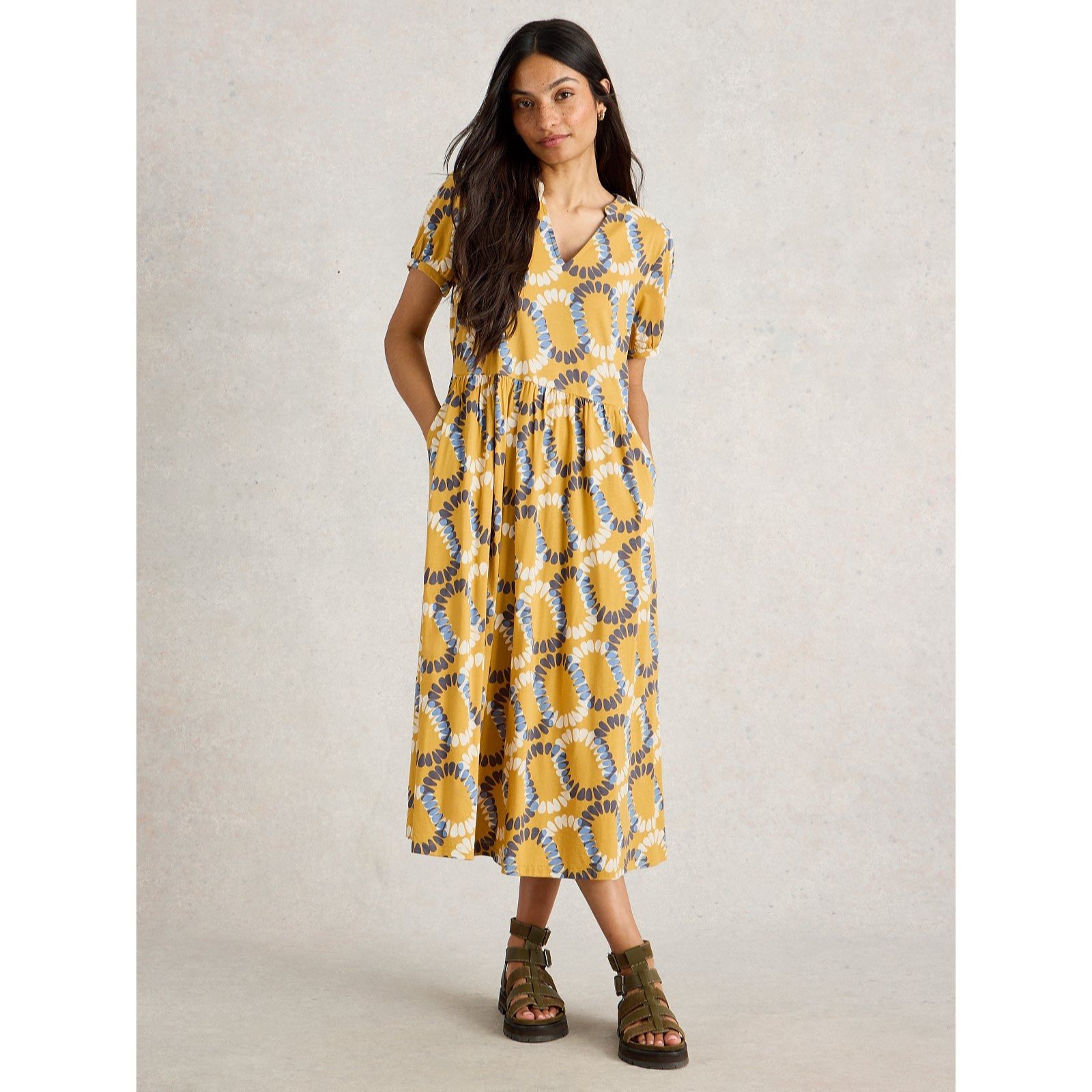 White Stuff Leah Short Sleeve Jersey Dress