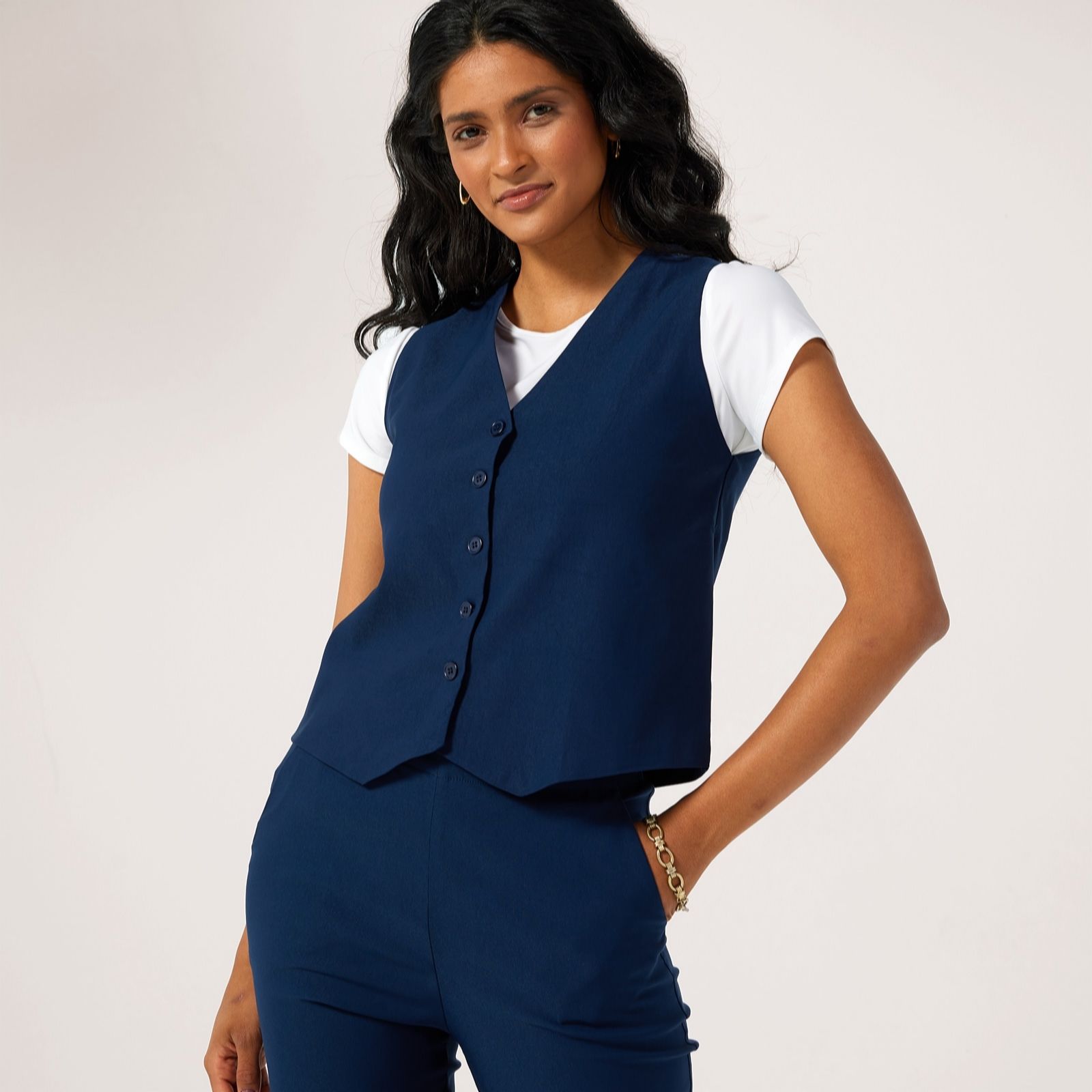 Kim & Co Soft Millenium Button Front Waistcoat