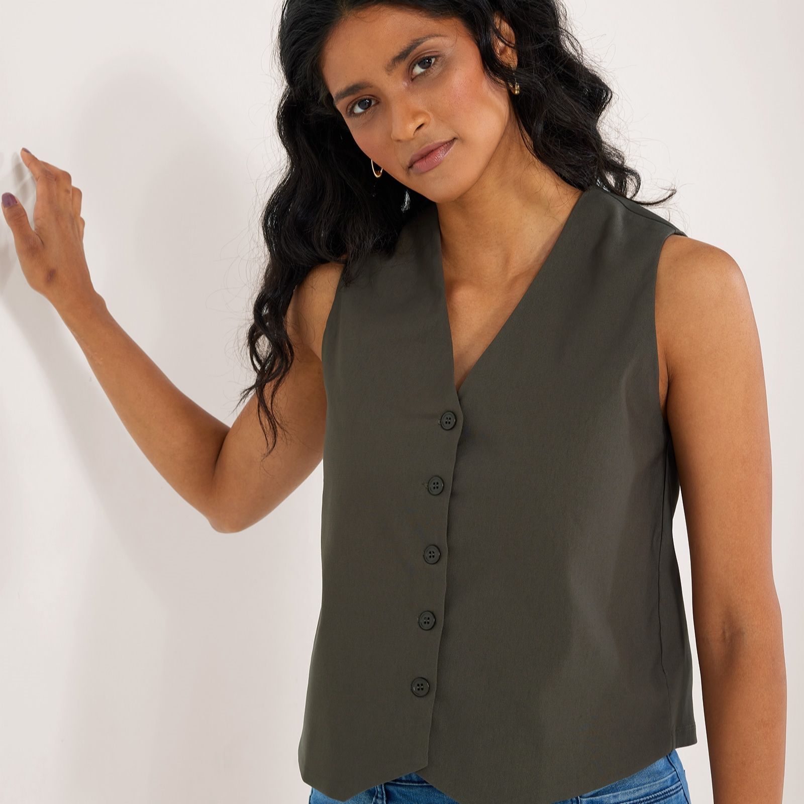 Kim & Co Soft Millenium Button Front Waistcoat