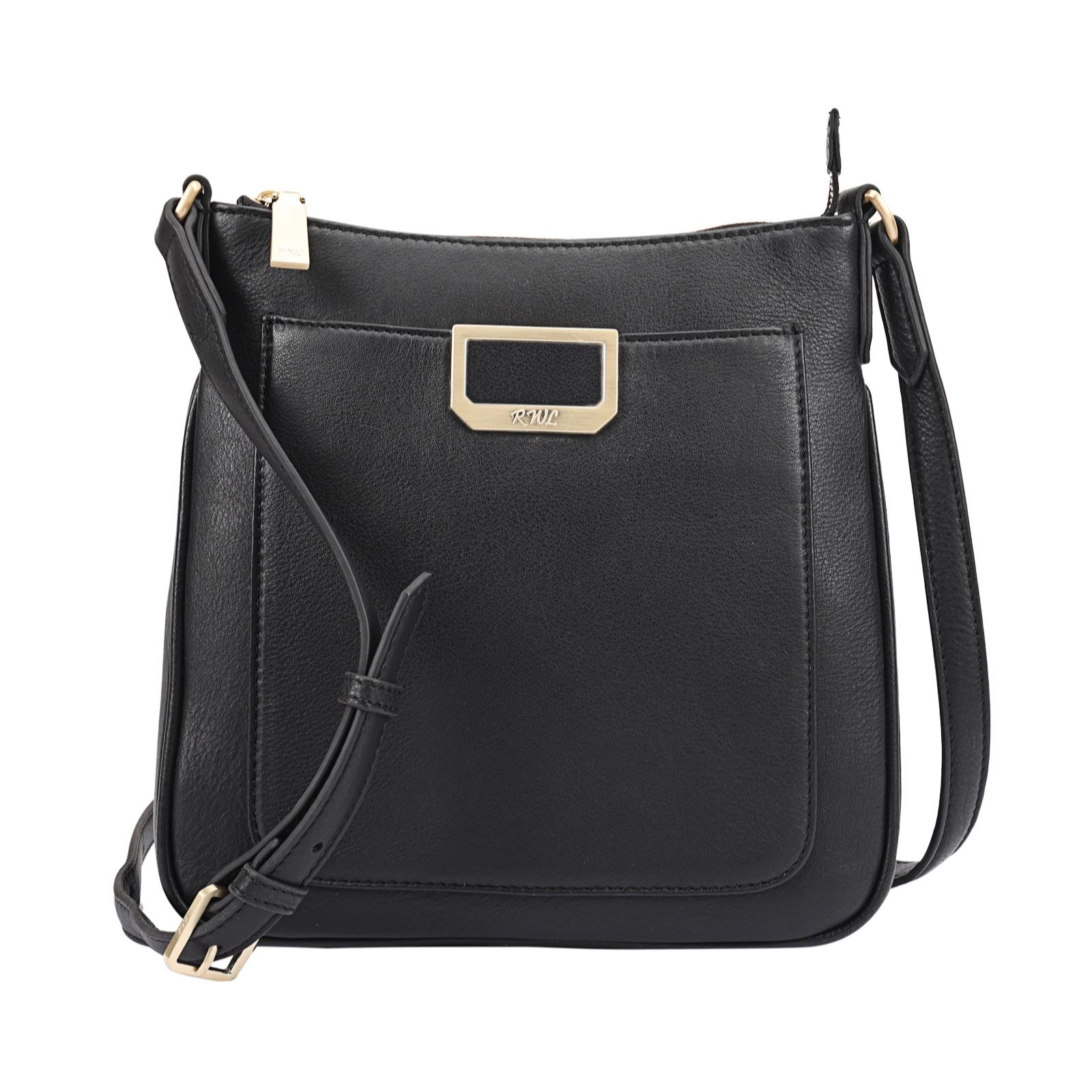 Ruth Langsford Leather Cross-Body Bag with Front Pocket