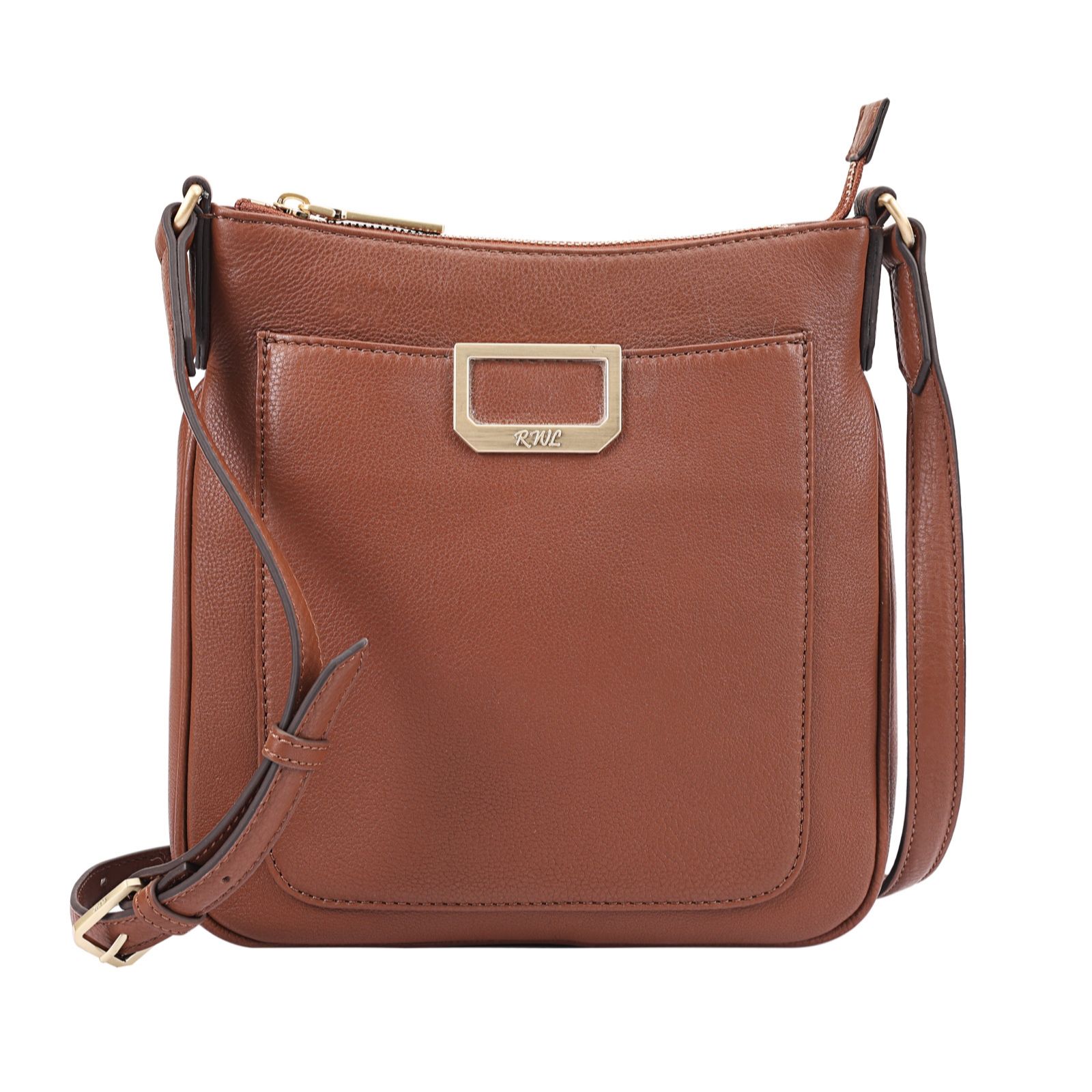 Ruth Langsford Leather Cross-Body Bag with Front Pocket