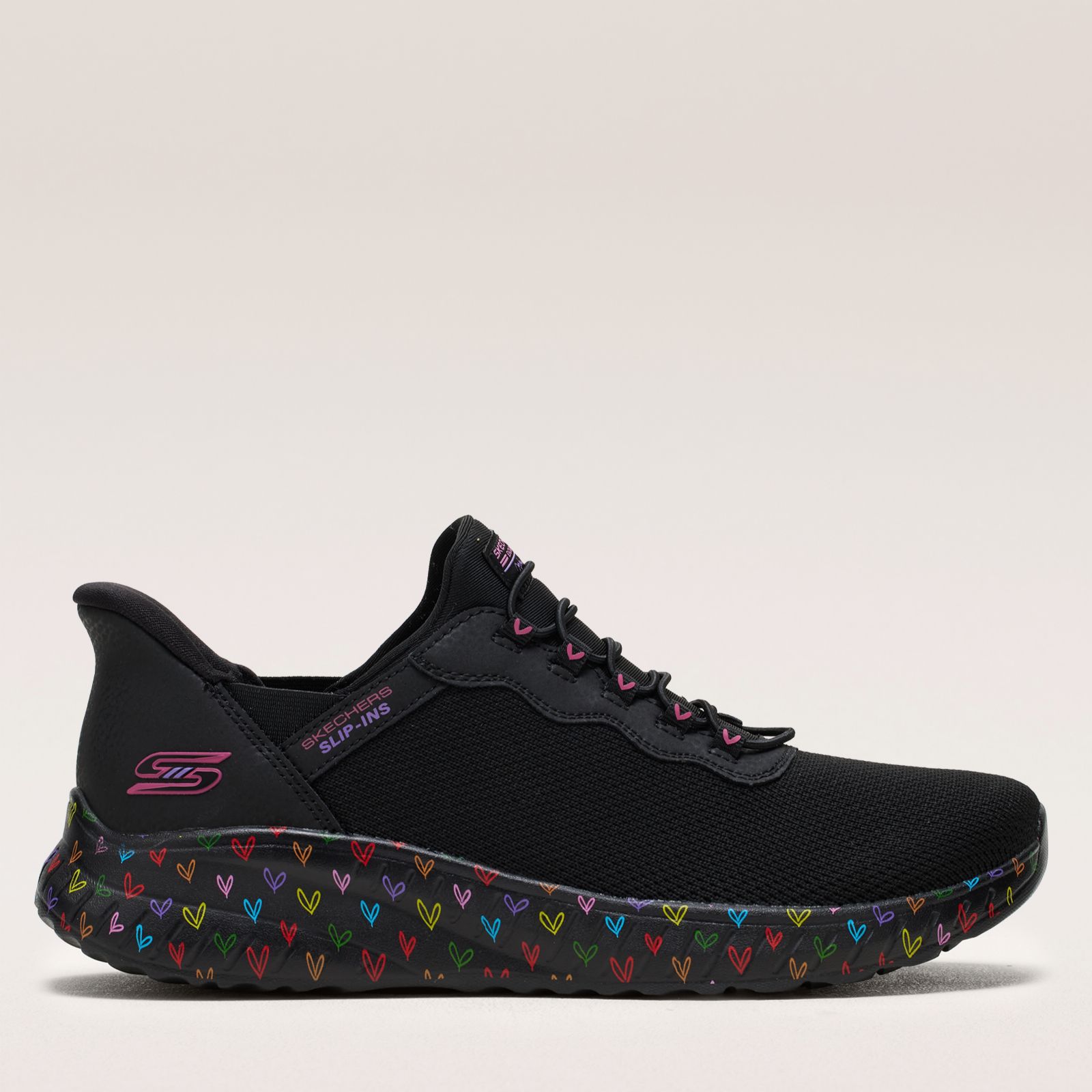 Skechers Bobs Squad Chaos Joy Glow Slip-Ins Trainers
