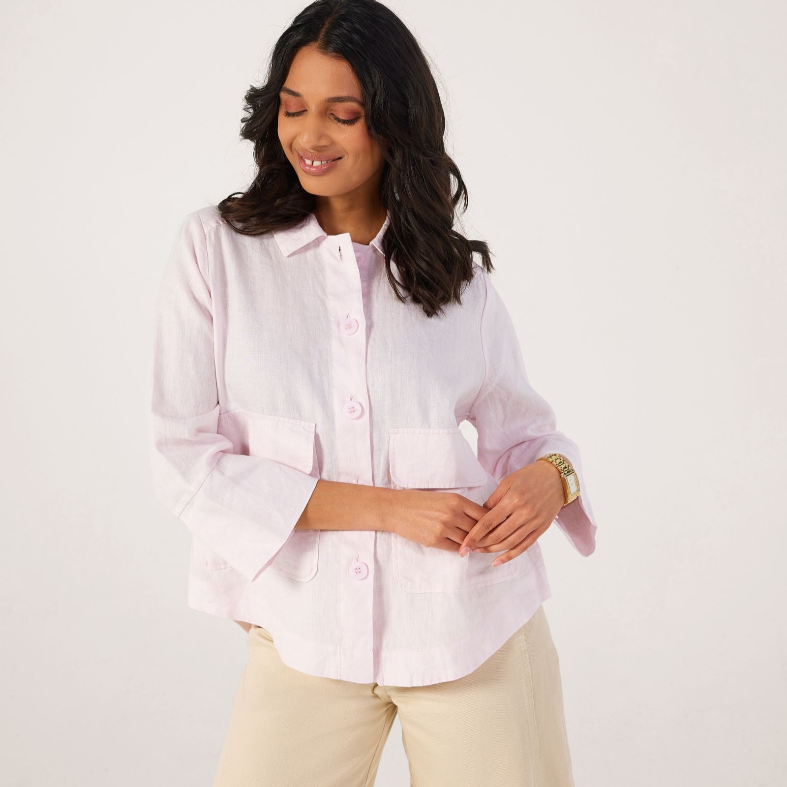 Masai Copenhagen Jurelle 100% Linen Jacket with Pockets