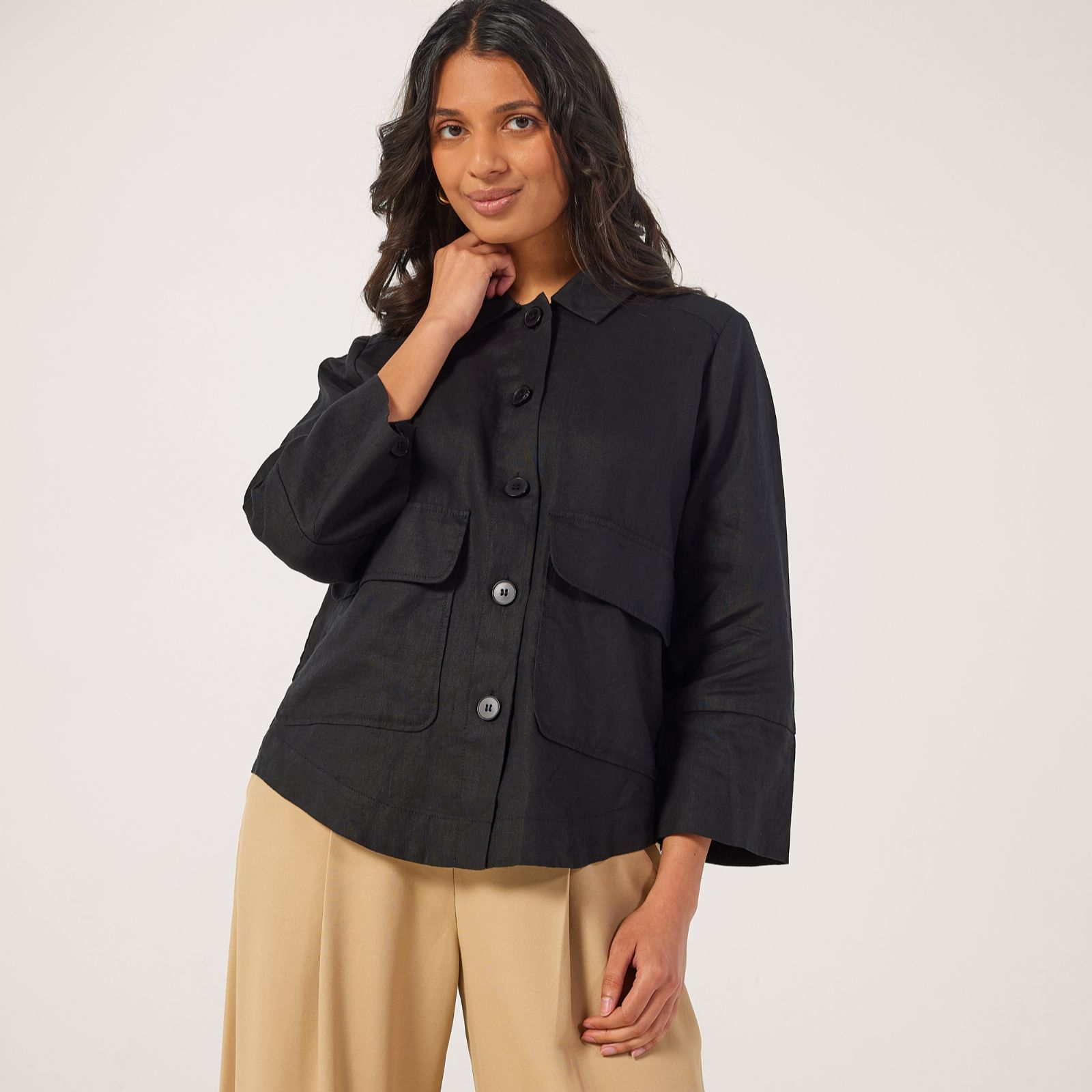 Masai Copenhagen Jurelle 100% Linen Jacket with Pockets