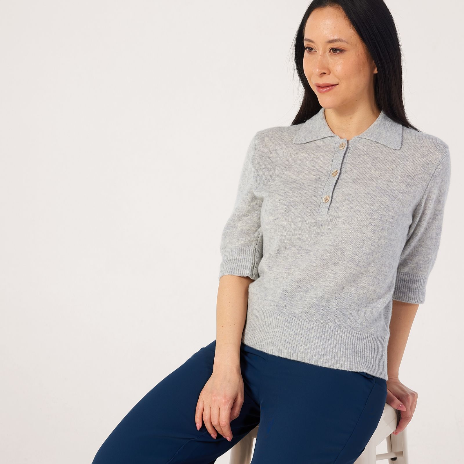 Masai Copenhagen Fynoria 100% Wool Cashmere Feel Knit Top