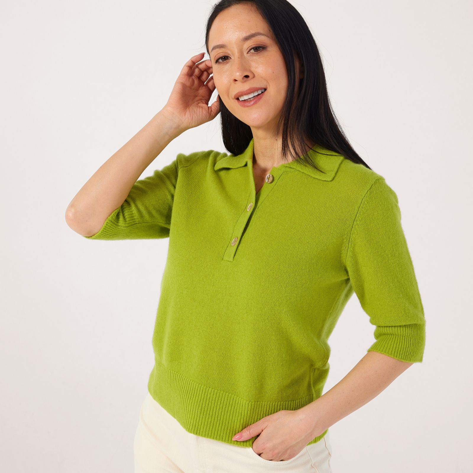 Masai Copenhagen Fynoria 100% Wool Cashmere Feel Knit Top