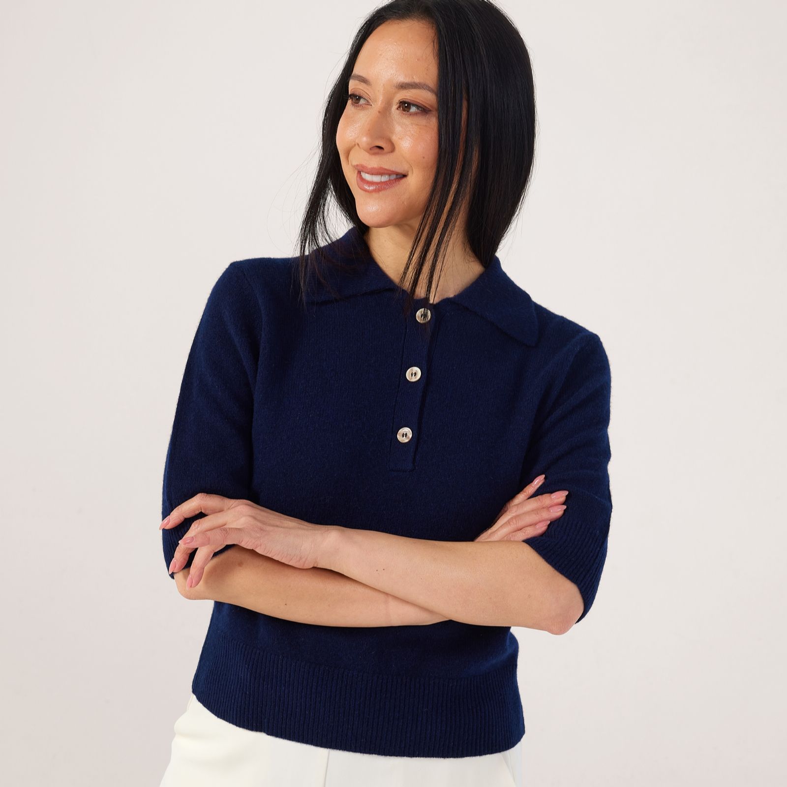 Masai Copenhagen Fynoria 100% Wool Cashmere Feel Knit Top