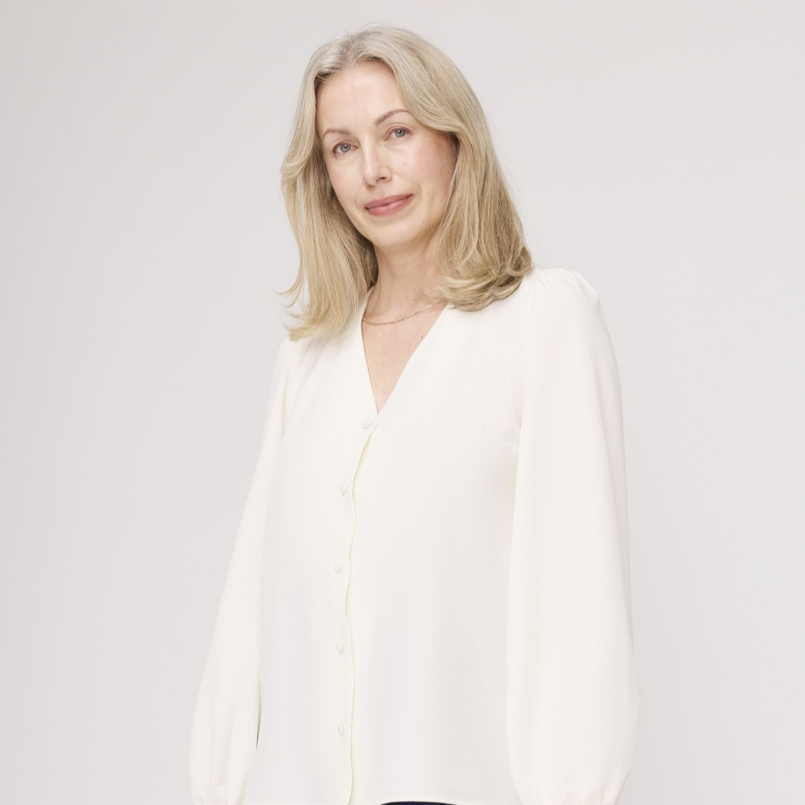 Finery London Elvora Crepe Button Through Blouse