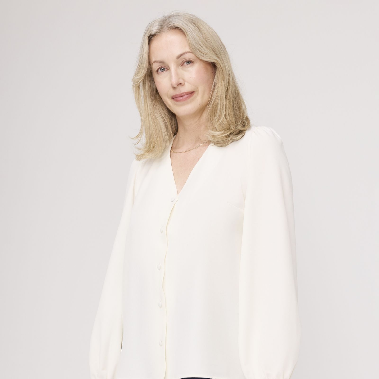 Finery London Elvora Crepe Button Through Blouse