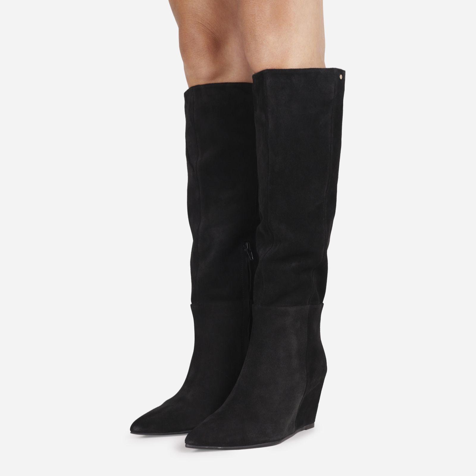 Bronx SELIN-A HIGH Wedge Suede Boot