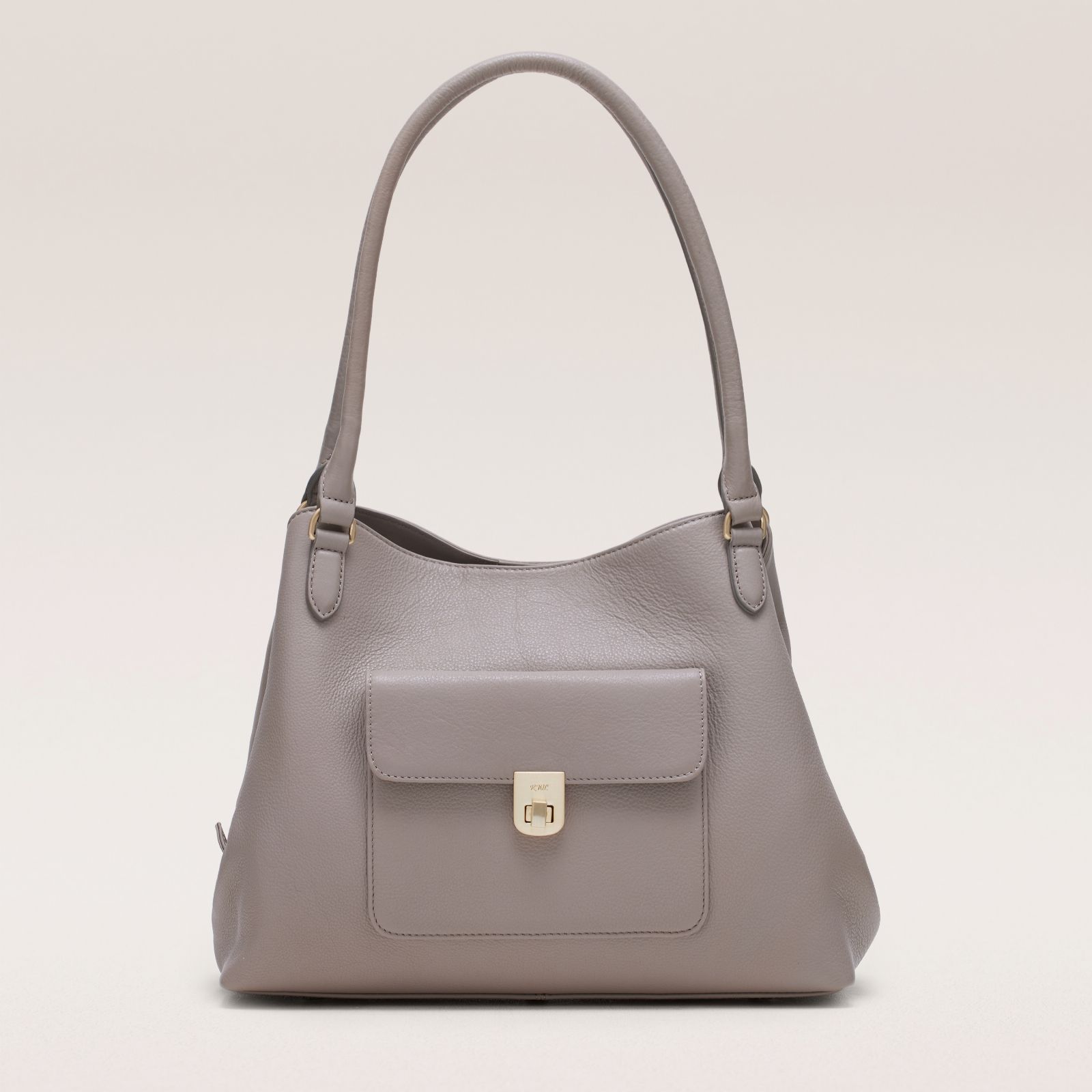Ruth Langsford Leather Triple-Compartment Shoulder Bag