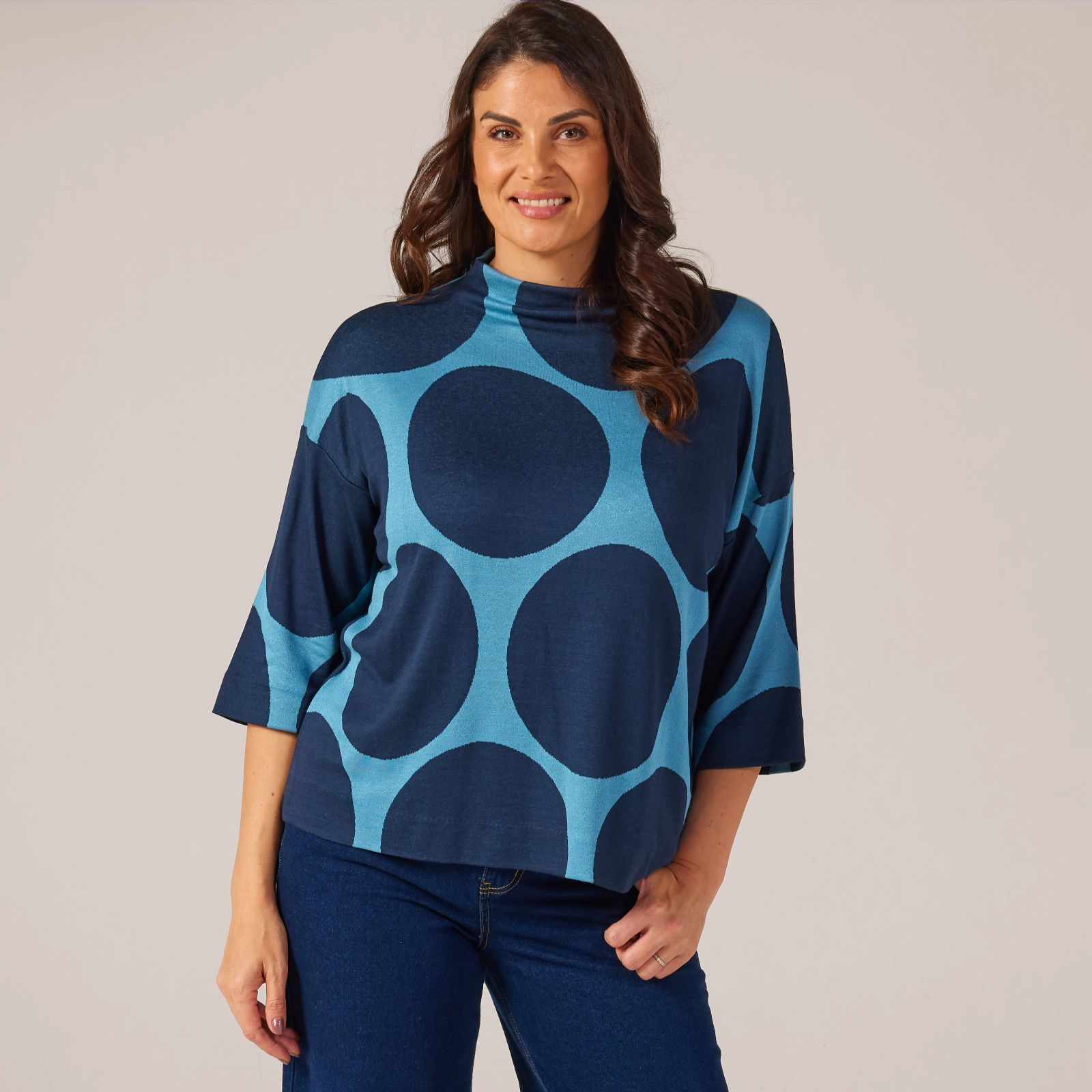 Masai Copenhagen Dovira Jersey Jacquard Long Sleeve Top